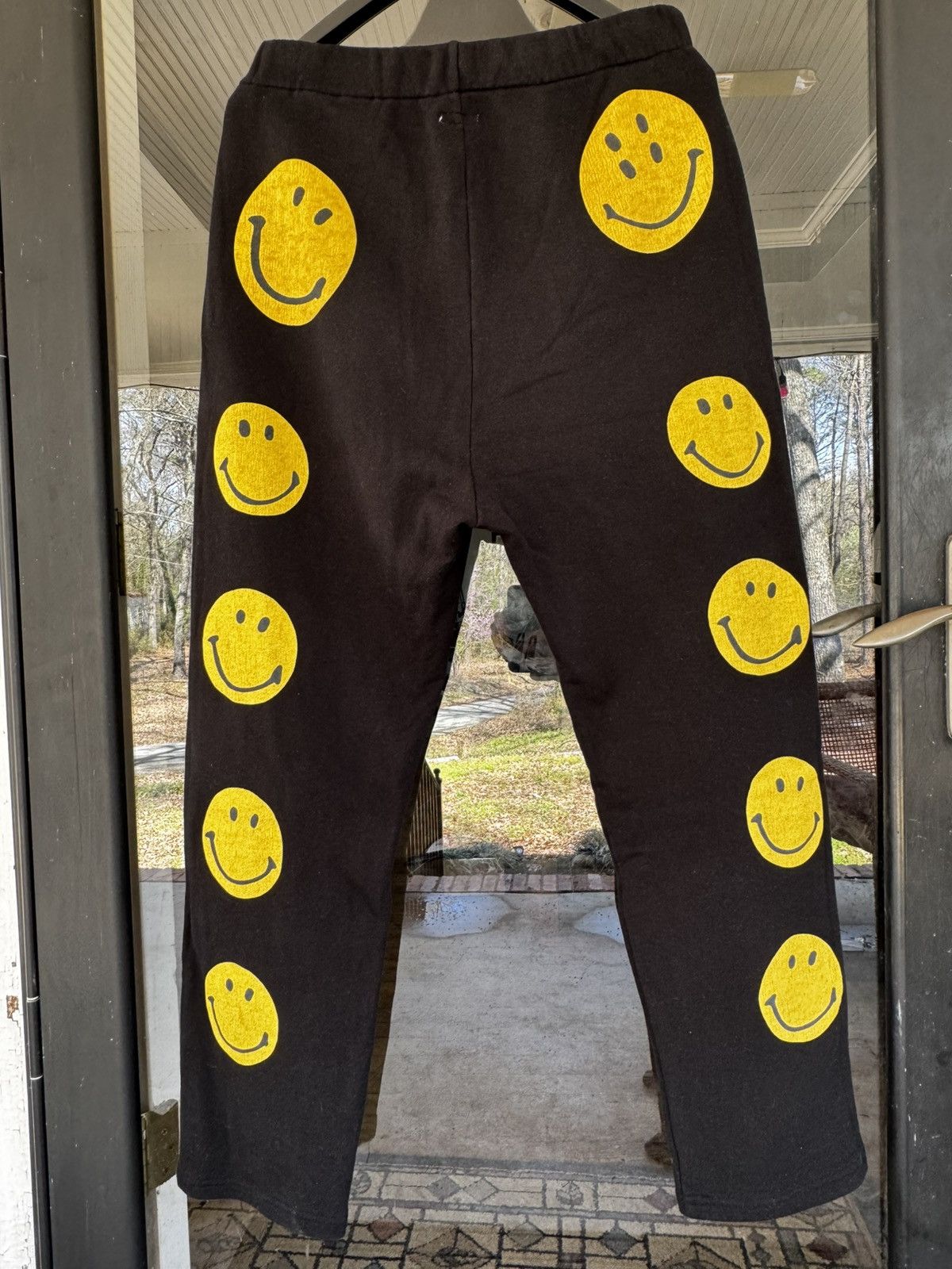Kapital Smiley Print Black Sweatpants Size US 36 / EU 52 - 1 Thumbnail
