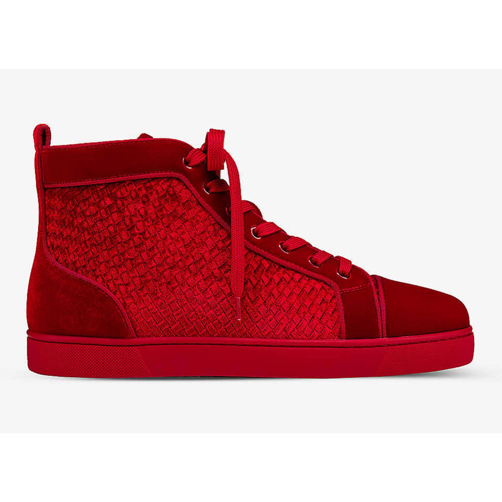 Christian Louboutin Christian Louboutin Louis Orlato Flat Velours Loubi Red Size US 9 / EU 42 - 2 Thumbnail