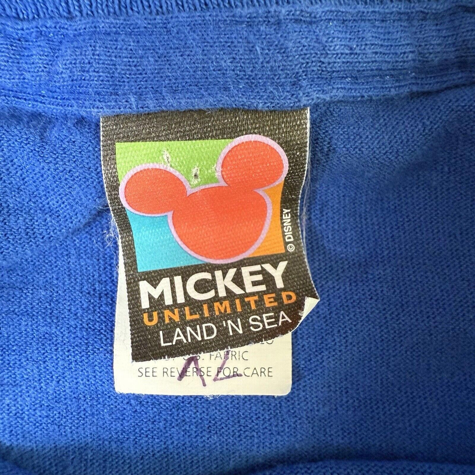 Designer Vtg Mickey Unlimited Land n Sea Wolf Eagle T-Shirt XL Rare Size ONE SIZE - 4 Thumbnail
