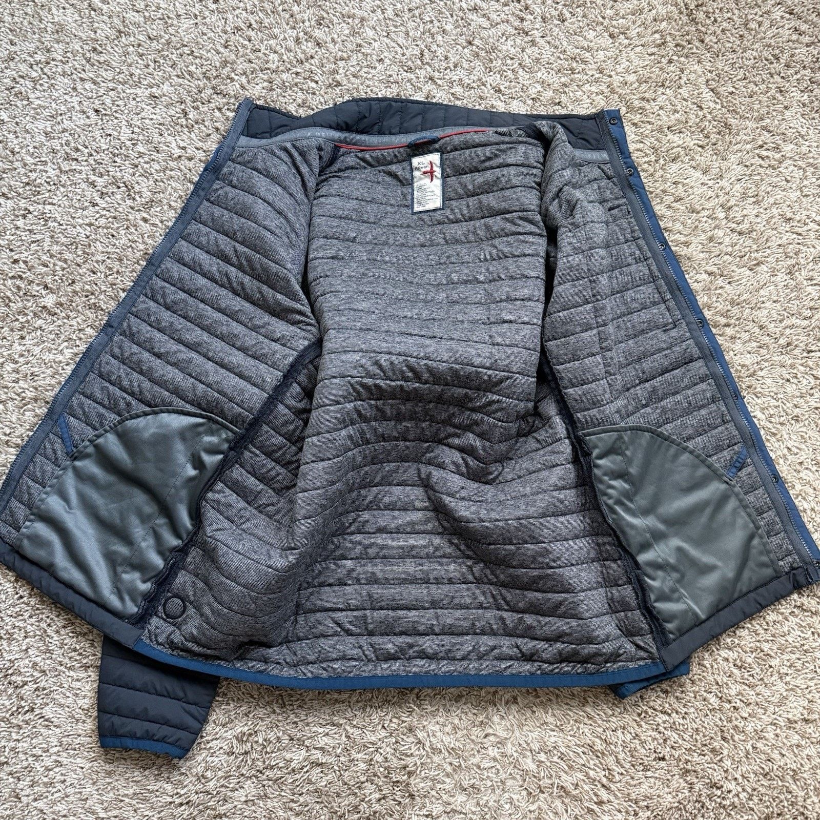 Relwen Relwen Windzip Jacket Gray Blue Huckberry Insulated Puffer Size US XL / EU 56 / 4 - 4 Thumbnail
