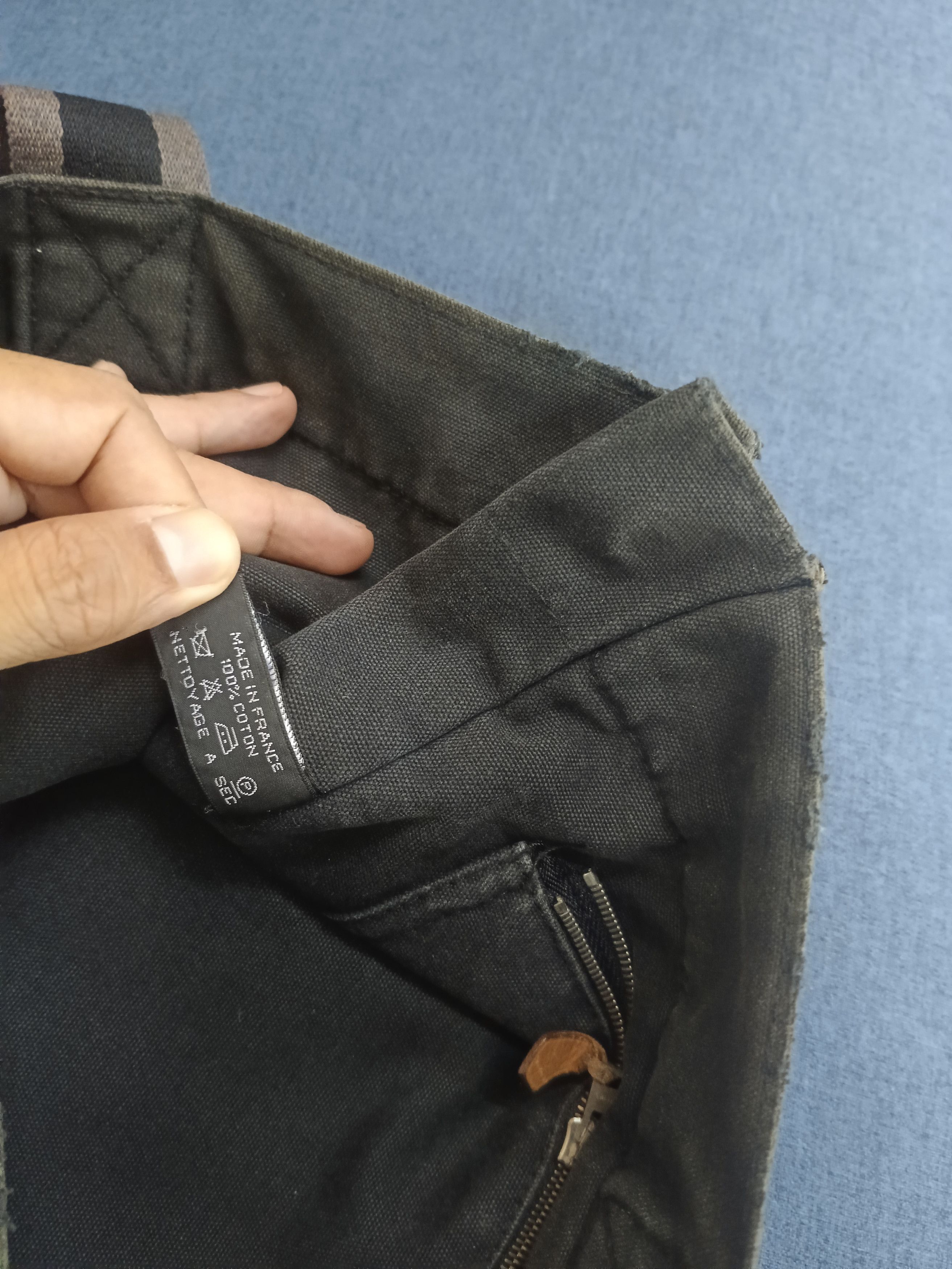 Hermes Hermès Fourre Tout MM Canvas Tote Bag Black/Grey Size ONE SIZE - 14 Thumbnail