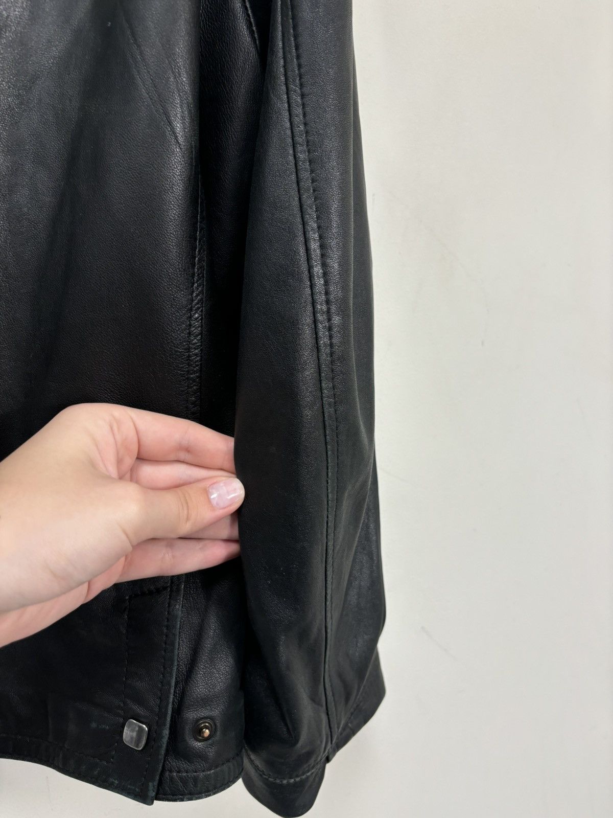 Gimo's Gimo’s Vintage Men’s Black Full Zip Italian Leather Jacket Size US S / EU 44-46 / 1 - 23 Thumbnail