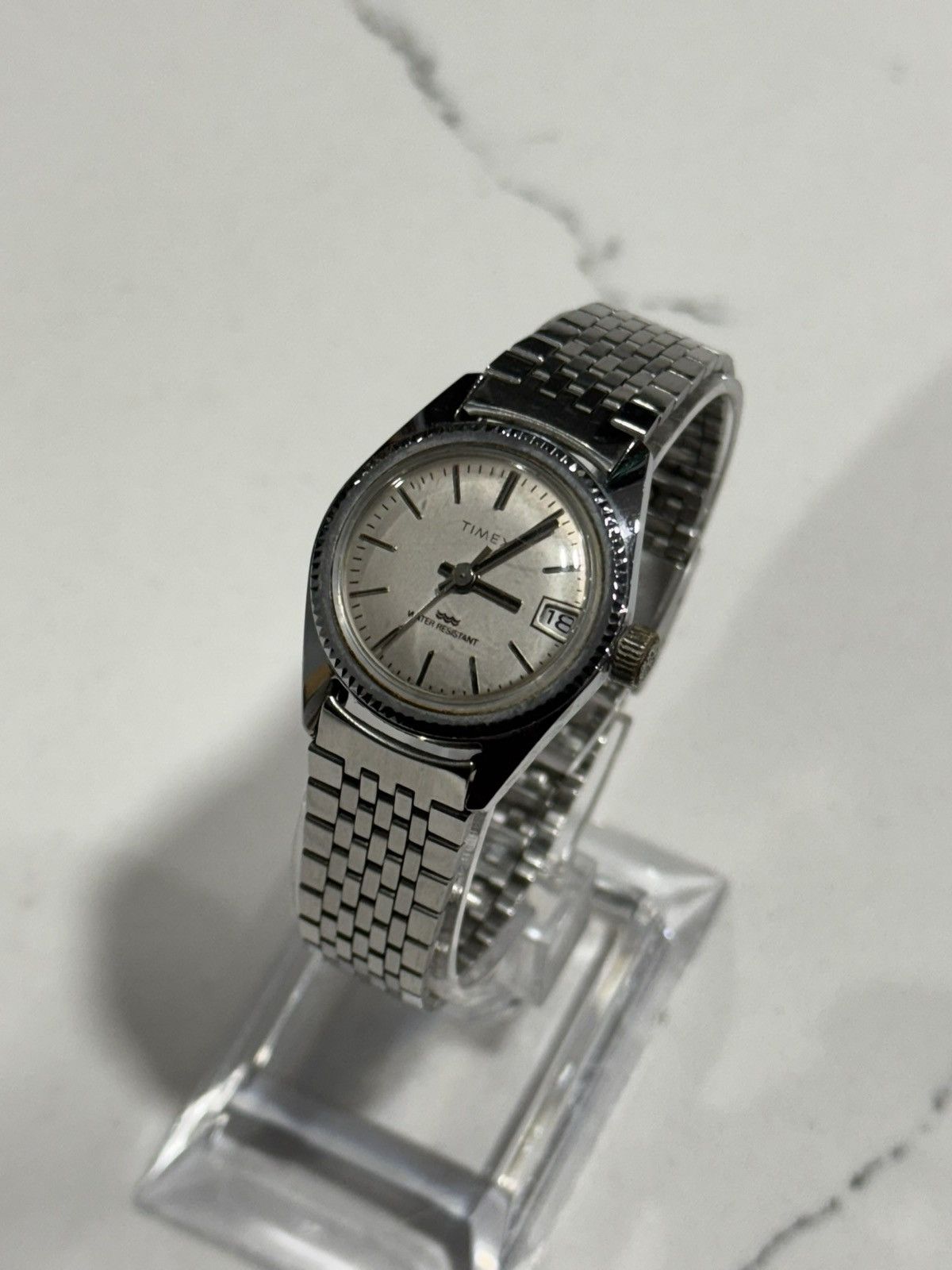 Timex Manual wind Timex w/ fluted bezel & stainless steel bracelet Size ONE SIZE - 4 Thumbnail