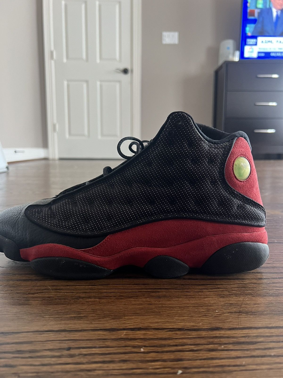 Nike Retro Air Jordan 13s (black and red) Size US 13 / EU 46 - 2 Thumbnail