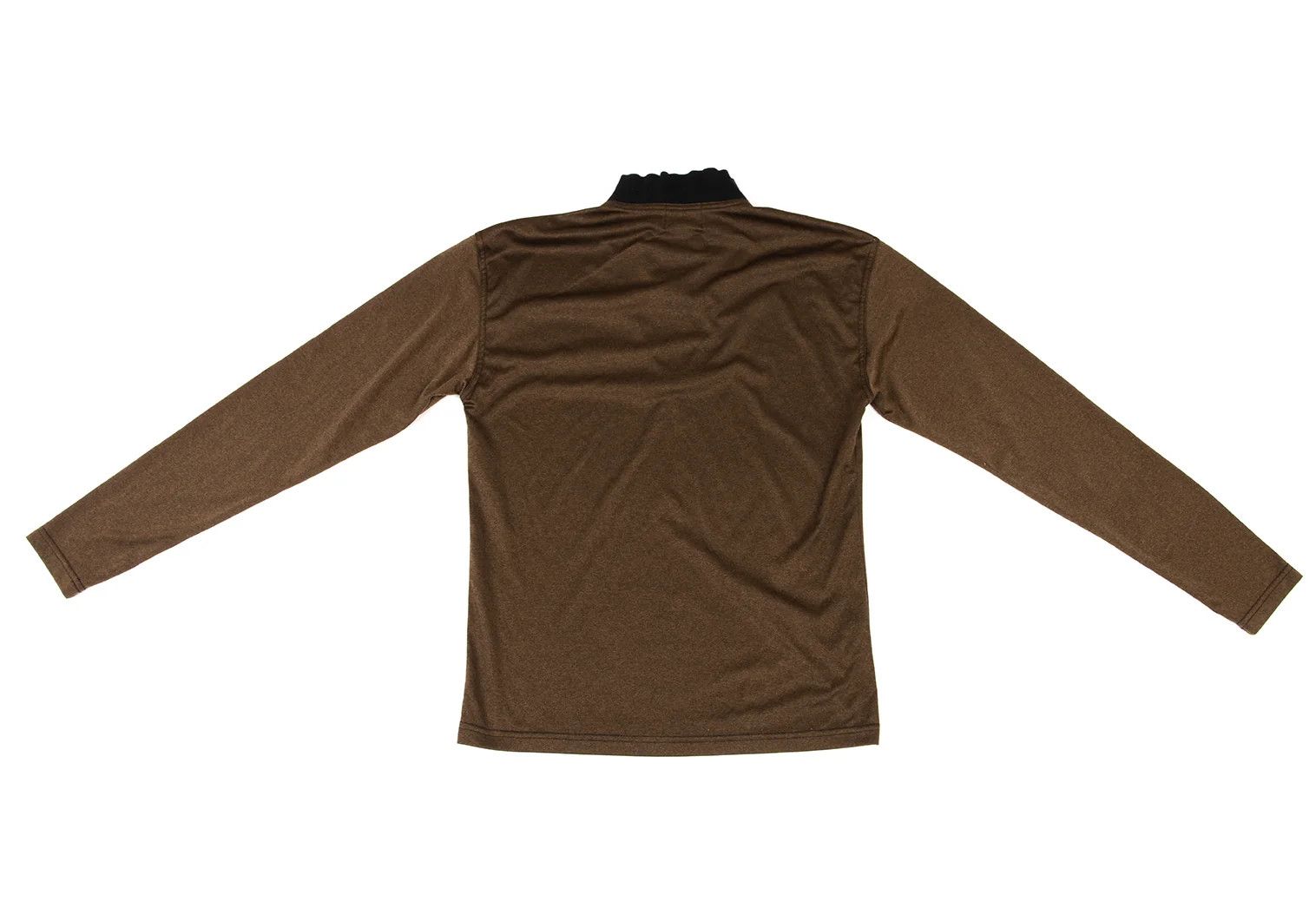 Jean Paul Gaultier Junior Half-Zip Ribbed Cut and Sew in Brown Black Size US M / EU 48-50 / 2 - 12 Thumbnail