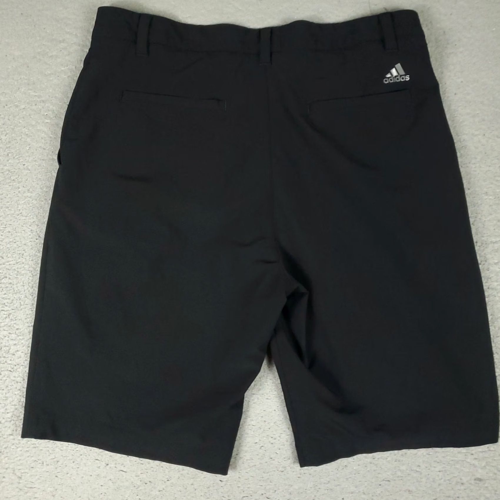 Adidas Adidas Shorts Mens 32 Black Golf Casual Chino Flat Front Slash Pockets Logo Pro Sports Mens Size US 32 / EU 48 - 4 Thumbnail