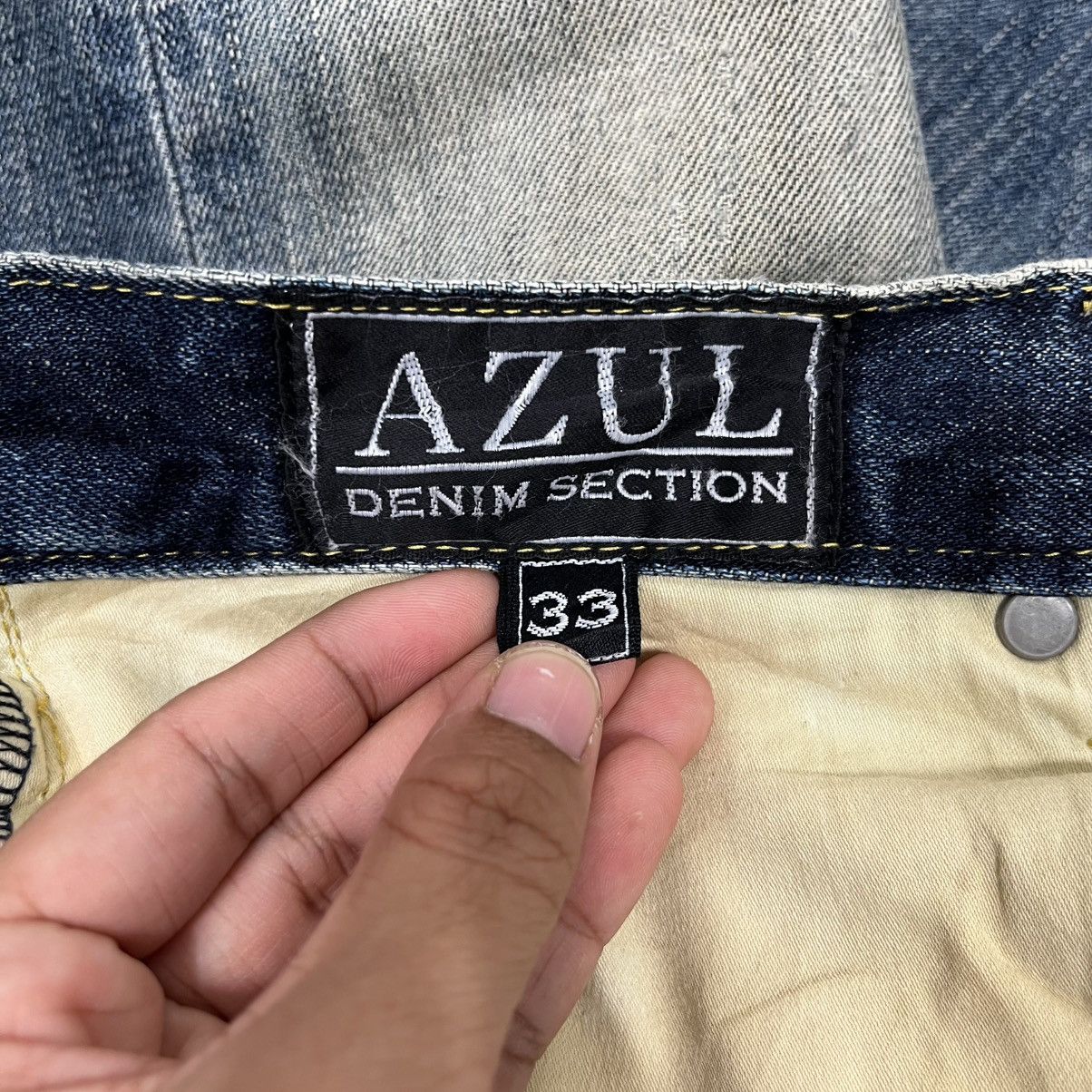 Japanese Brand Vintage Azul By Moussy Distressed Denim Size 32" / US 10 / IT 46 - 19 Thumbnail