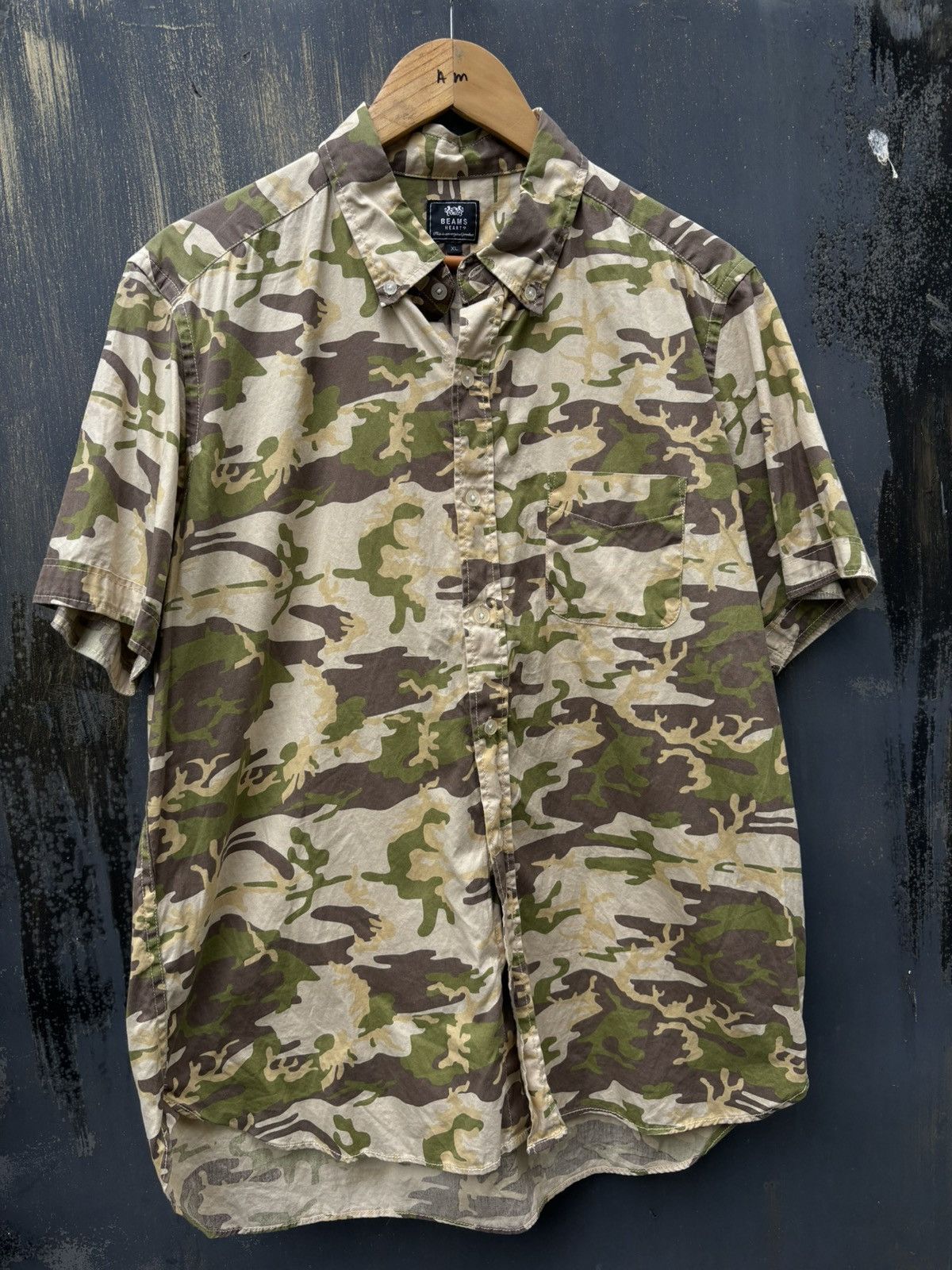 Beams Japan × Japanese Brand RARE! Japanese Brand Beams Camo Buttons Up Size US L / EU 52-54 / 3 - 3 Thumbnail
