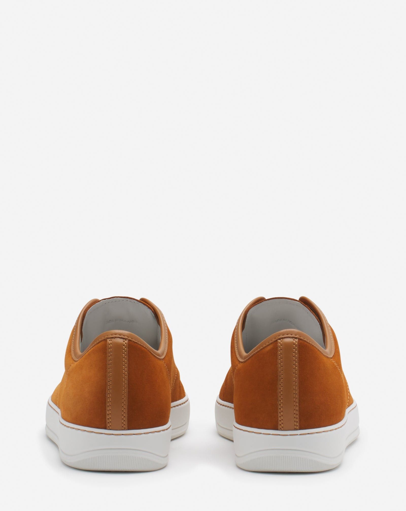 Lanvin o1mle0825 Dbb1 Leather Suede Sneakers in Brown Size US 7 / EU 40 - 4 Thumbnail