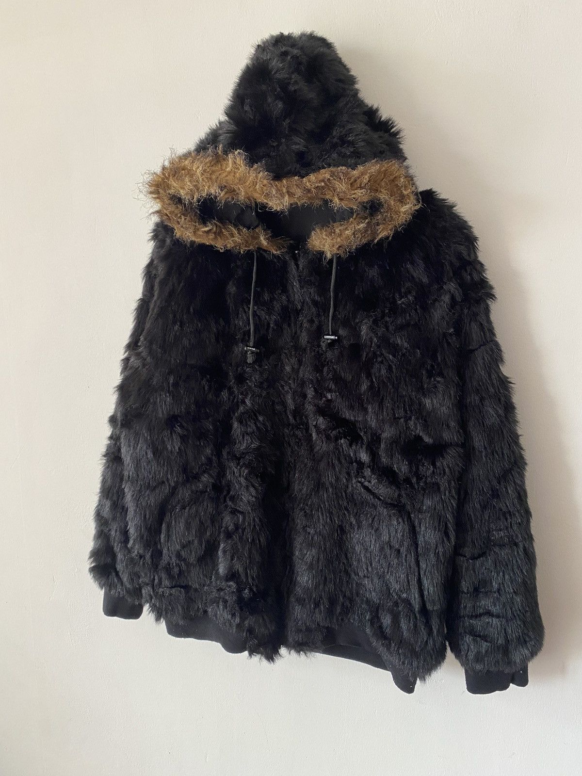 Japanese Brand Vintage 90s Piko Hawaii Fur Zipper Hooded Reversible Jacket Size US L / EU 52-54 / 3 - 9 Thumbnail