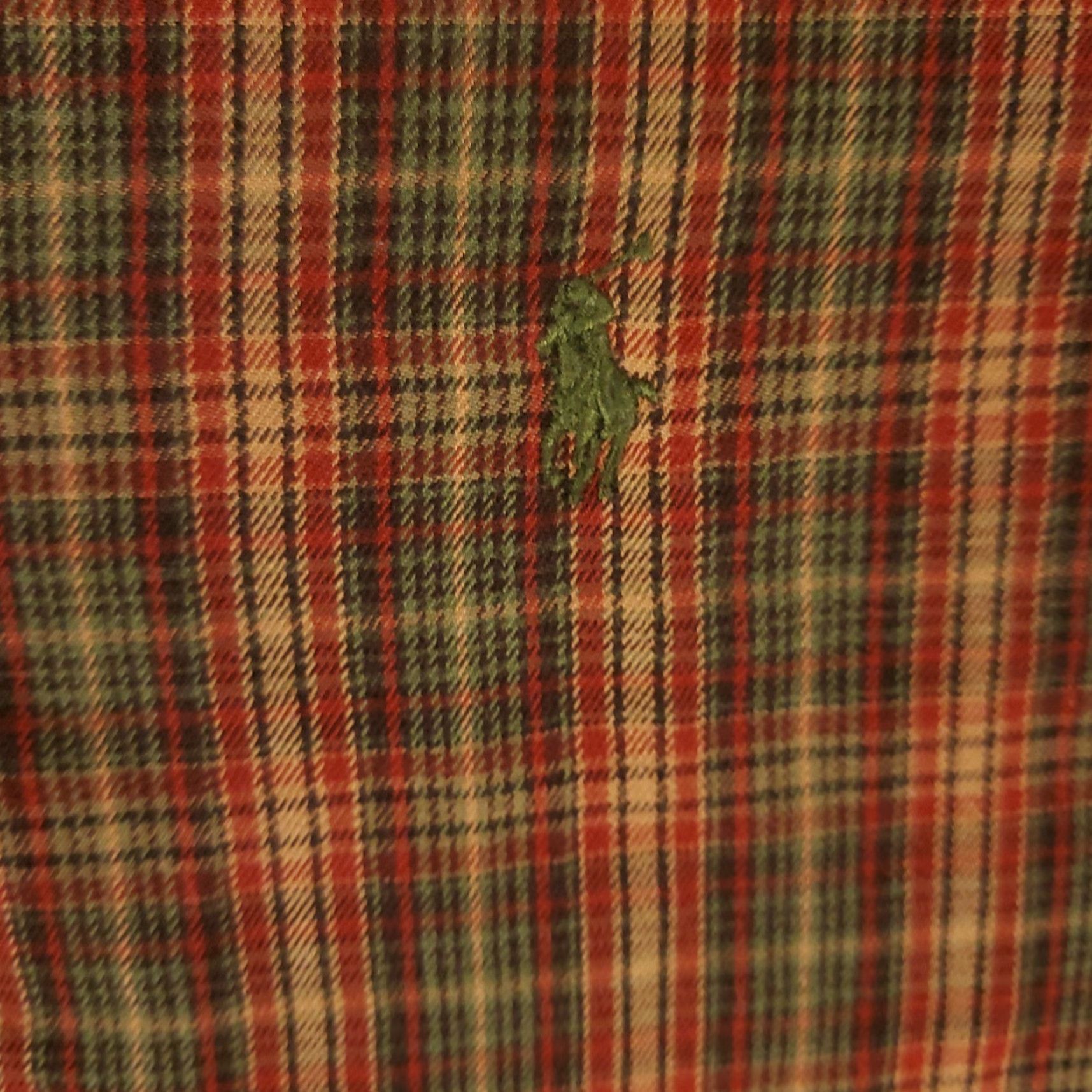 Ralph Lauren Ralph Lauren Shirt Mens Medium Red Plaid Flannel Button-Up Long Sleeve Polo Pony Logo Button-Down Casual Formal Casual Mens Regular Red Plaid 80s? Size US M / EU 48-50 / 2 - 2 Thumbnail