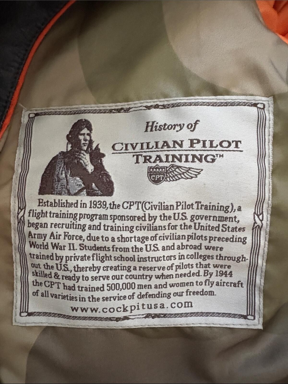 Cockpit USA Vintage Cockpit USA CPT Camo Wool Leather Bomber Jacket Size US S / EU 44-46 / 1 - 12 Thumbnail