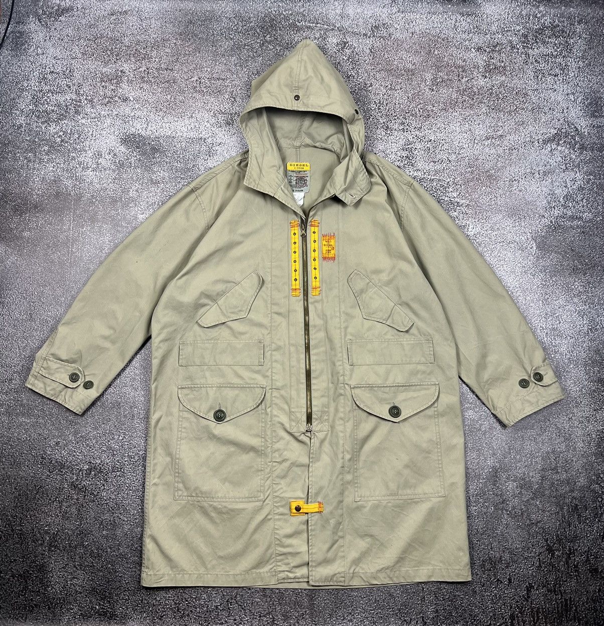 Rare‼️ Diesel wizard hood y2k oversize coat