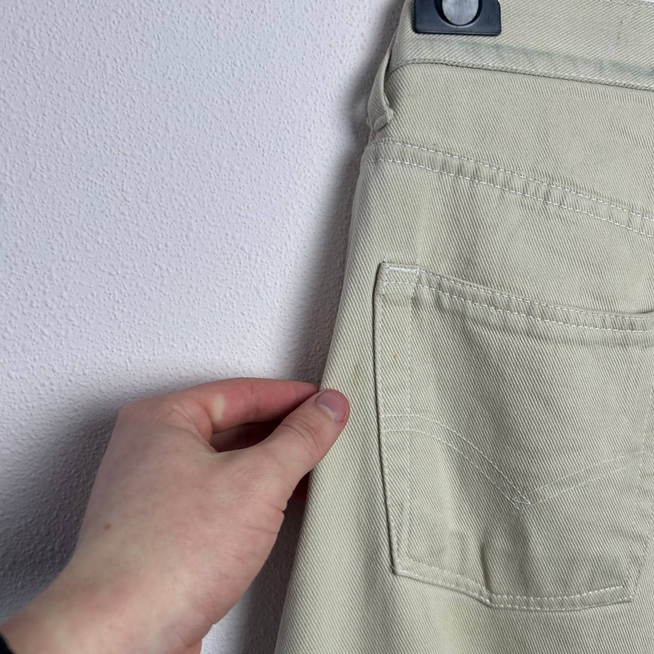 Levi's Vintage Clothing Vintage Levis 501xx Made In USA beige denim jeans Size US 34 / EU 50 - 5 Thumbnail