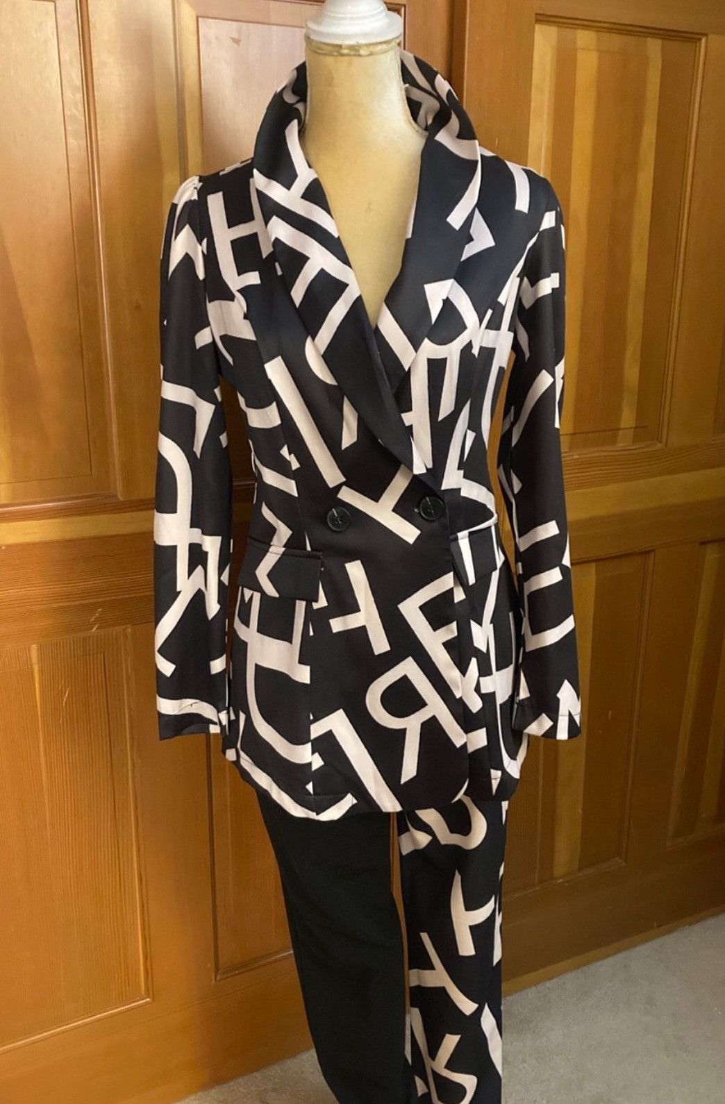 Designer × Other New, Women’s Lavishly Paris Letter Print Pantsuit. Size M / US 6-8 / IT 42-44 - 13 Thumbnail