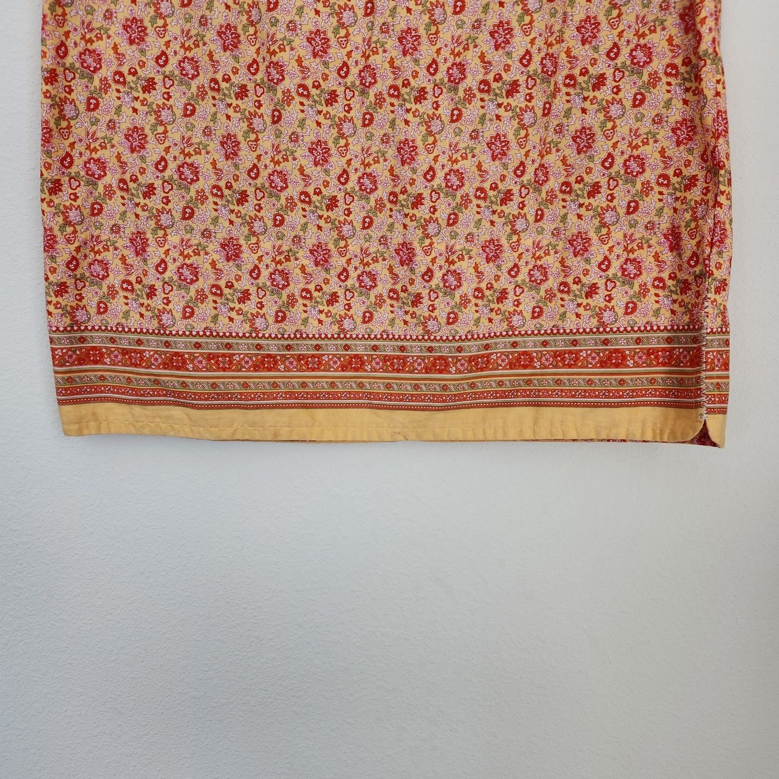 Vintage Vintage Floral Paisley Patterned Midi Pencil Skirt M Size 30" / US 8 / IT 44 - 12 Thumbnail