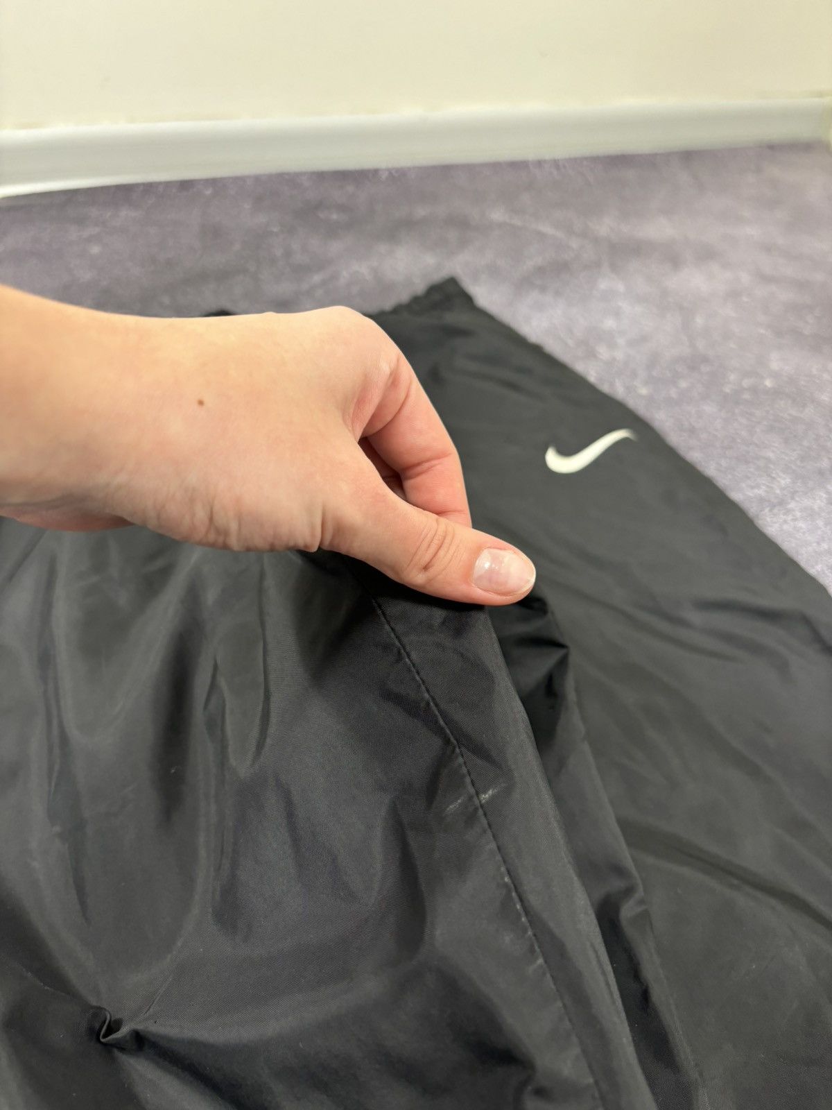 Nike Vintage 90s Nike Y2K Double Swoosh Hype Nylon Track Pants Size US 32 / EU 48 - 6 Thumbnail