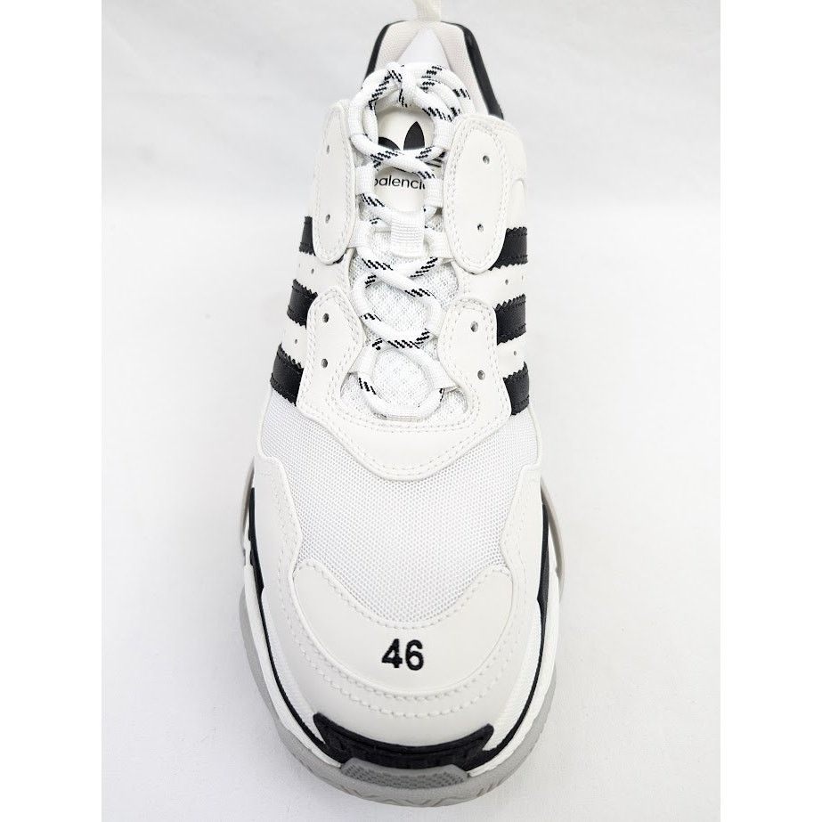 Adidas × Balenciaga o1rshd1 Low-Top Sneakers in Black/White Size US 13 / EU 46 - 7 Thumbnail