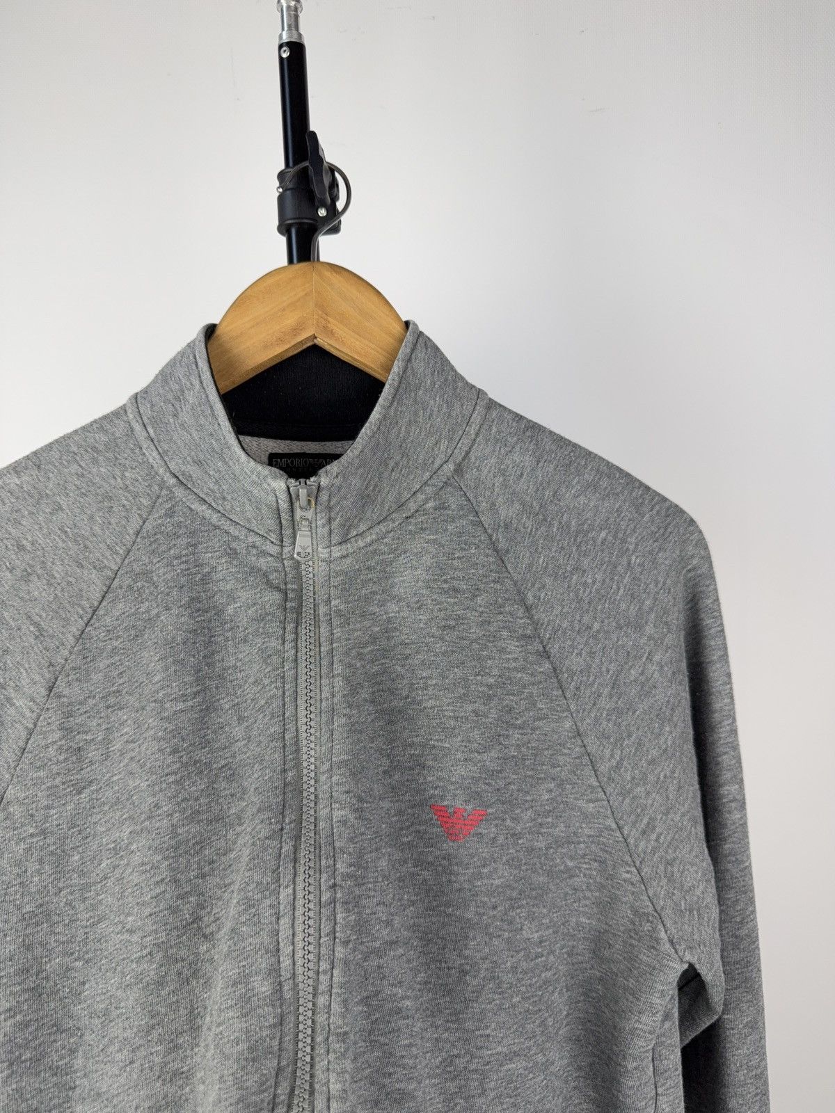 Emporio Armani 00s Designer Emporio Armani Zip Sweatshirt Grey Logo Basic Size US S / EU 44-46 / 1 - 4 Thumbnail