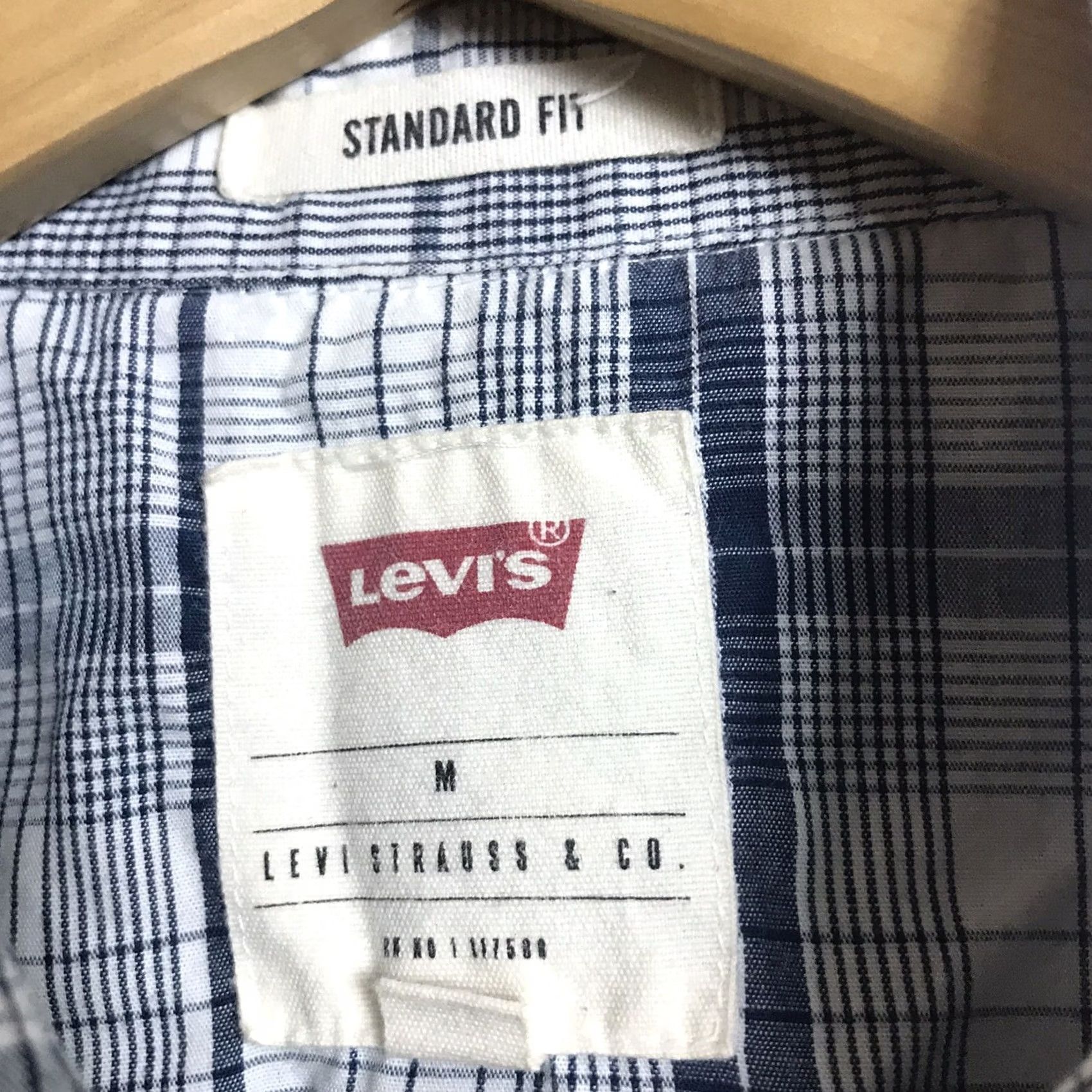 Levi's Levi’s Shirt Mens Sz Medium Short Sleeve Western Plaid Pearl Snap Levi Strauss Size US M / EU 48-50 / 2 - 2 Thumbnail