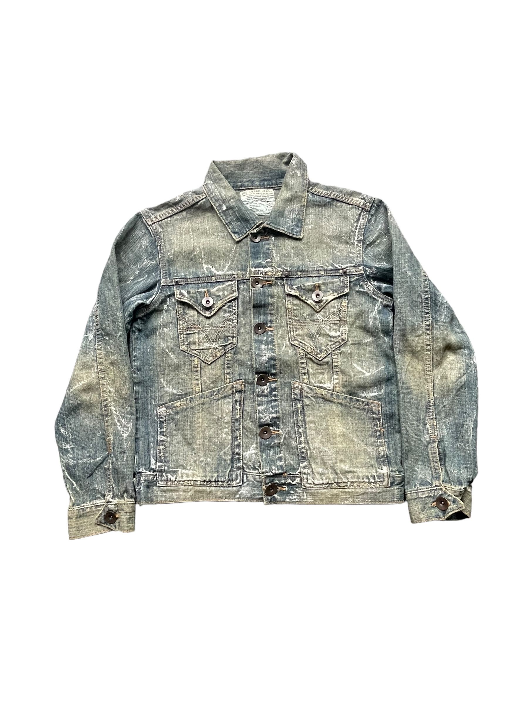 Japanese Brand Big Shark Painted Trucker Jacket Size US S / EU 44-46 / 1 - 1 Thumbnail