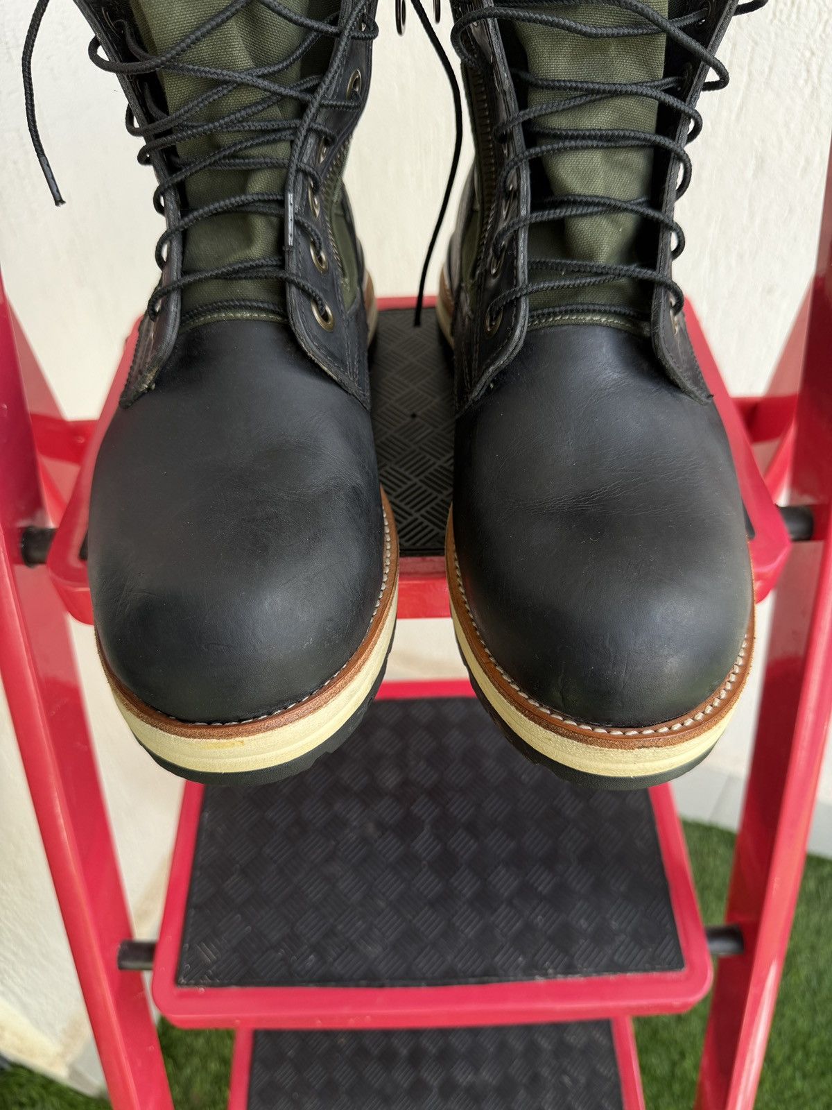 Visvim Khaki (olive) 7Holes 73’folk boot Size US 10 / EU 43 - 7 Thumbnail