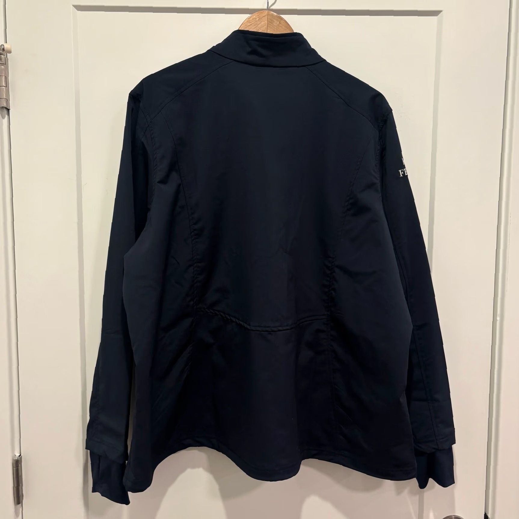 Vintage Charles River Apparel NWT Navy Blue Softshell Jacket 3XL Zip Pockets Logo Windbreaker Men Regular Fit Fall Winter Spring Size US XXL / EU 58 / 5 - 4 Thumbnail