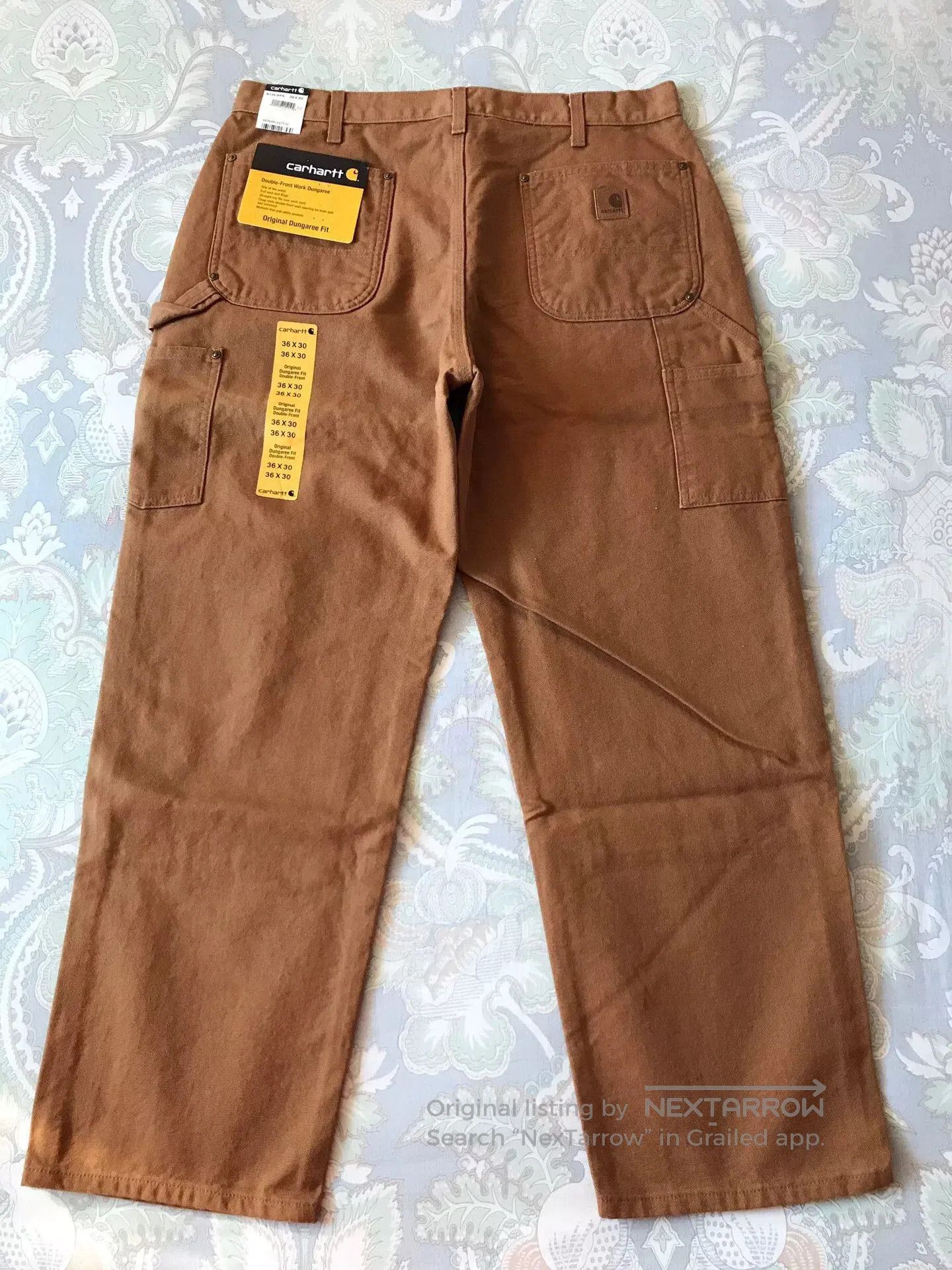Carhartt Carhartt B136 Brown W36L30 Double Knee Pants. Size US 36 / EU 52 - 3 Thumbnail