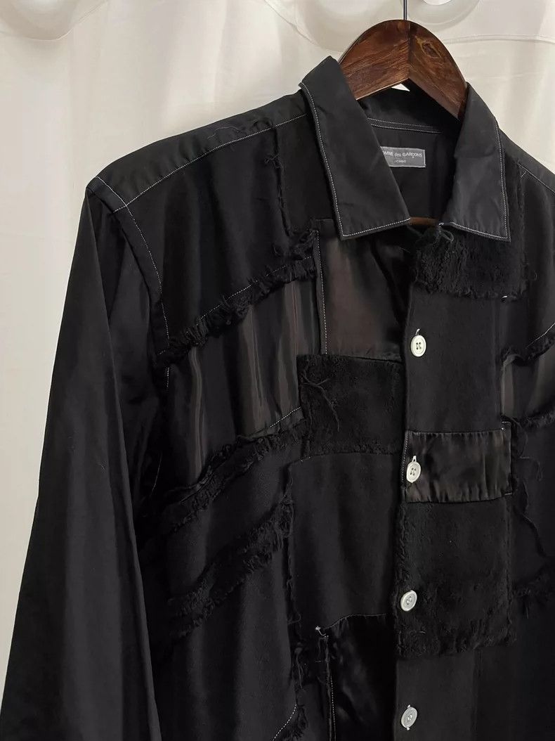 Comme des Garcons Comme des Garçons size os Medieval Black Patchwork Long Sl Size US M / EU 48-50 / 2 - 3 Thumbnail