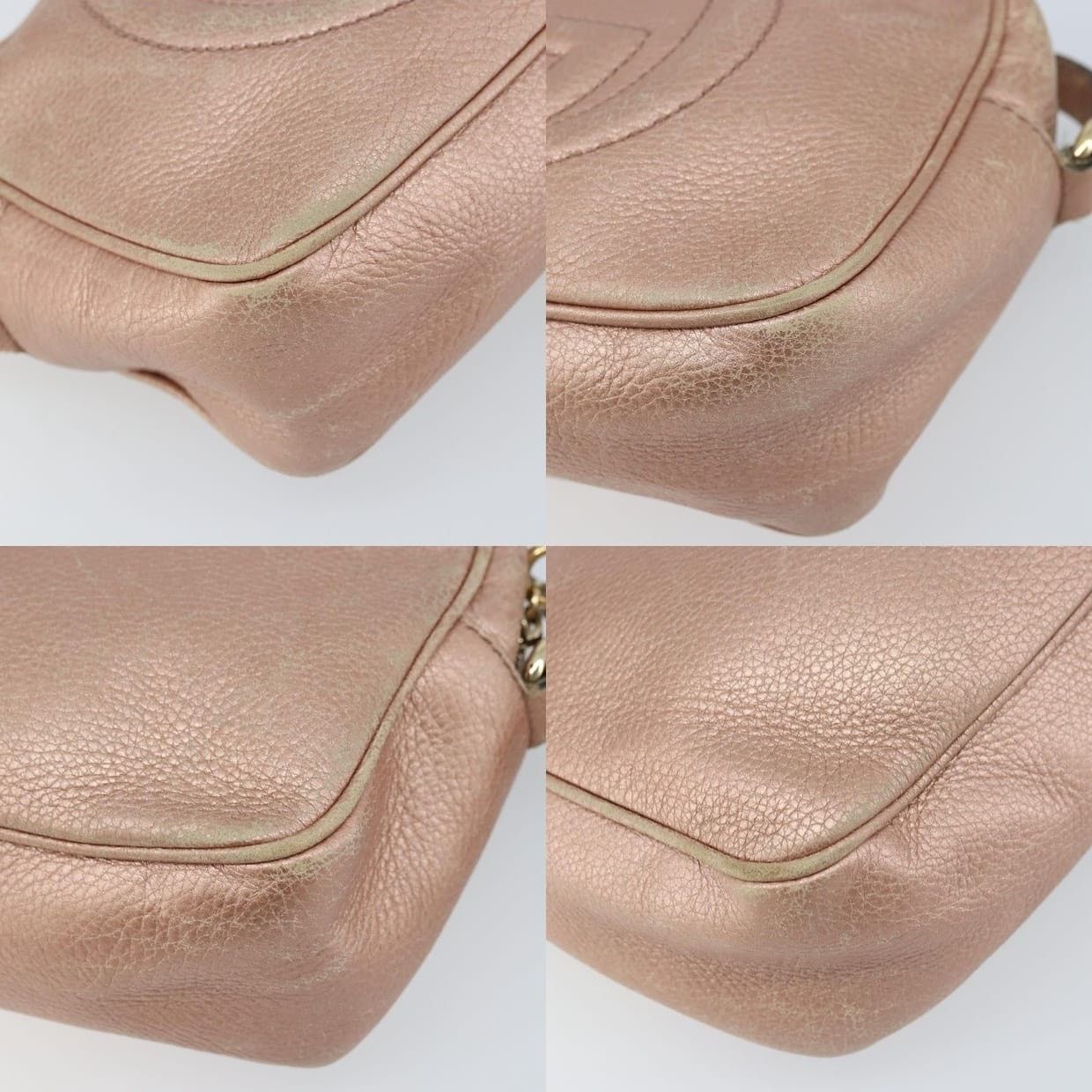 Gucci Gucci Leather Shoulder Bag Pink Size ONE SIZE - 14 Thumbnail