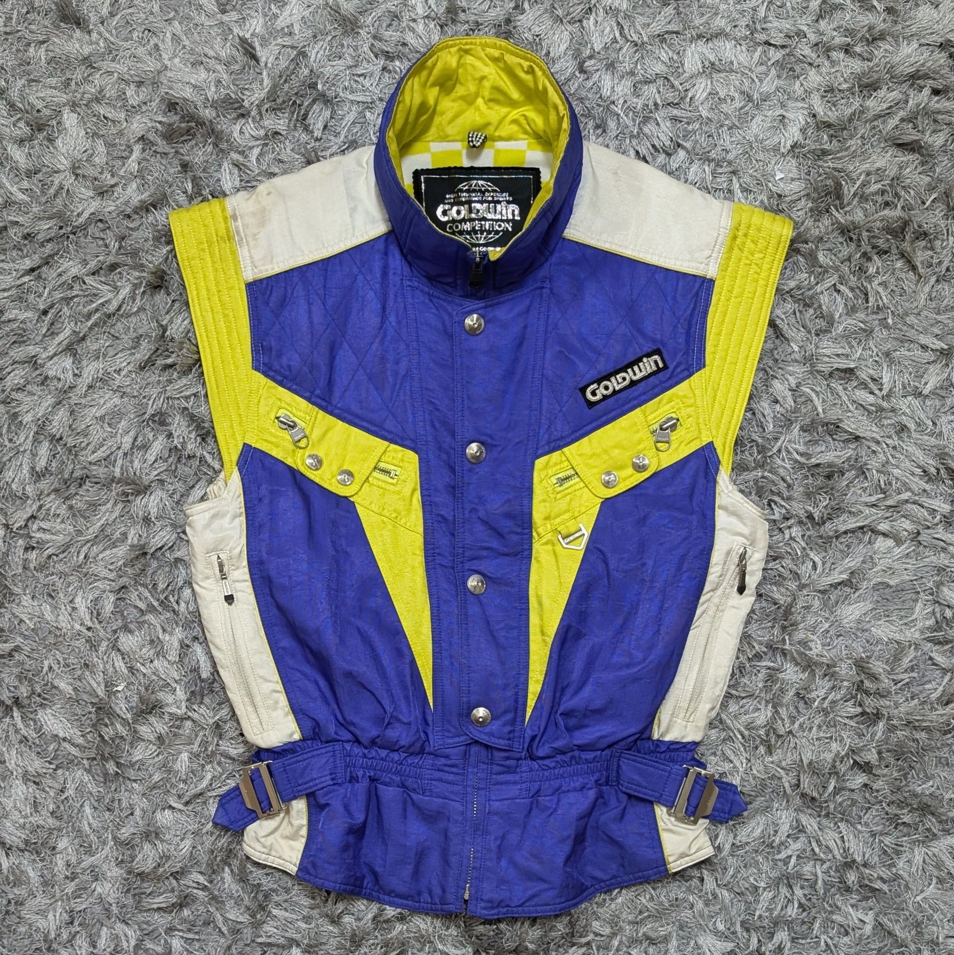 Goldwin Competition Retro Sleeveless Jacket Ski Gear Winter