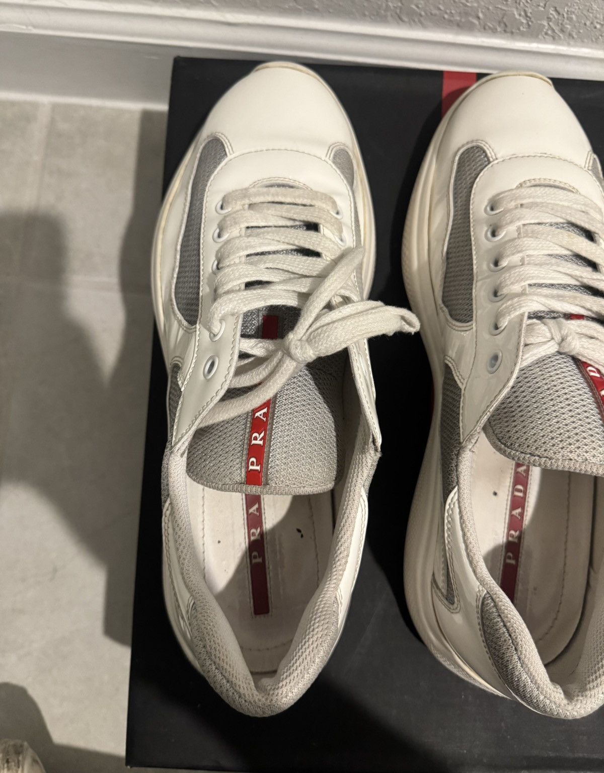 Prada PRADA America Cup White Sneaker Size US 10 / EU 43 - 8 Thumbnail