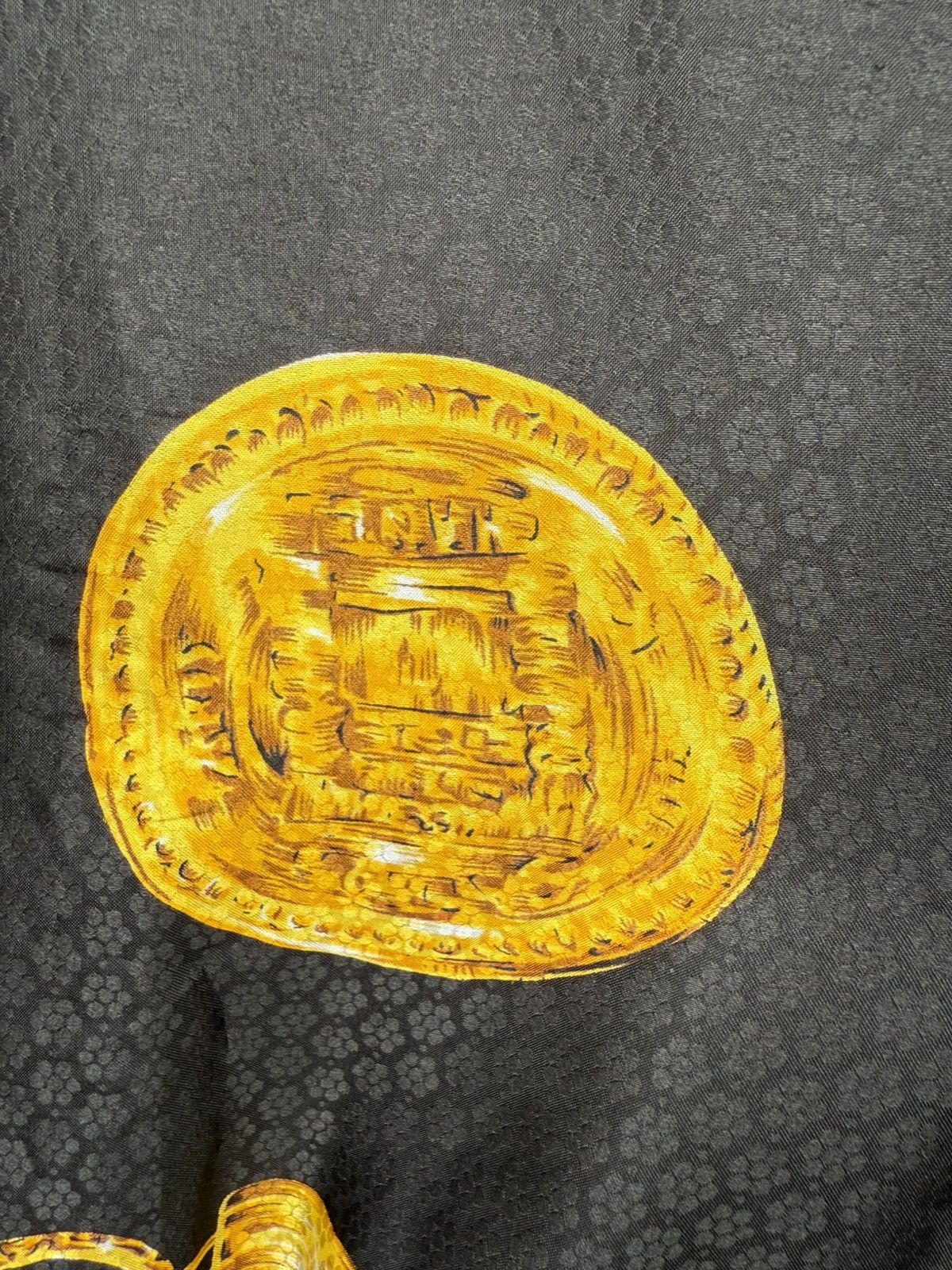 Vintage Vintage UNBRAND Silk Reversible Bomber Jacket Like Hermes Size US L / EU 52-54 / 3 - 11 Thumbnail