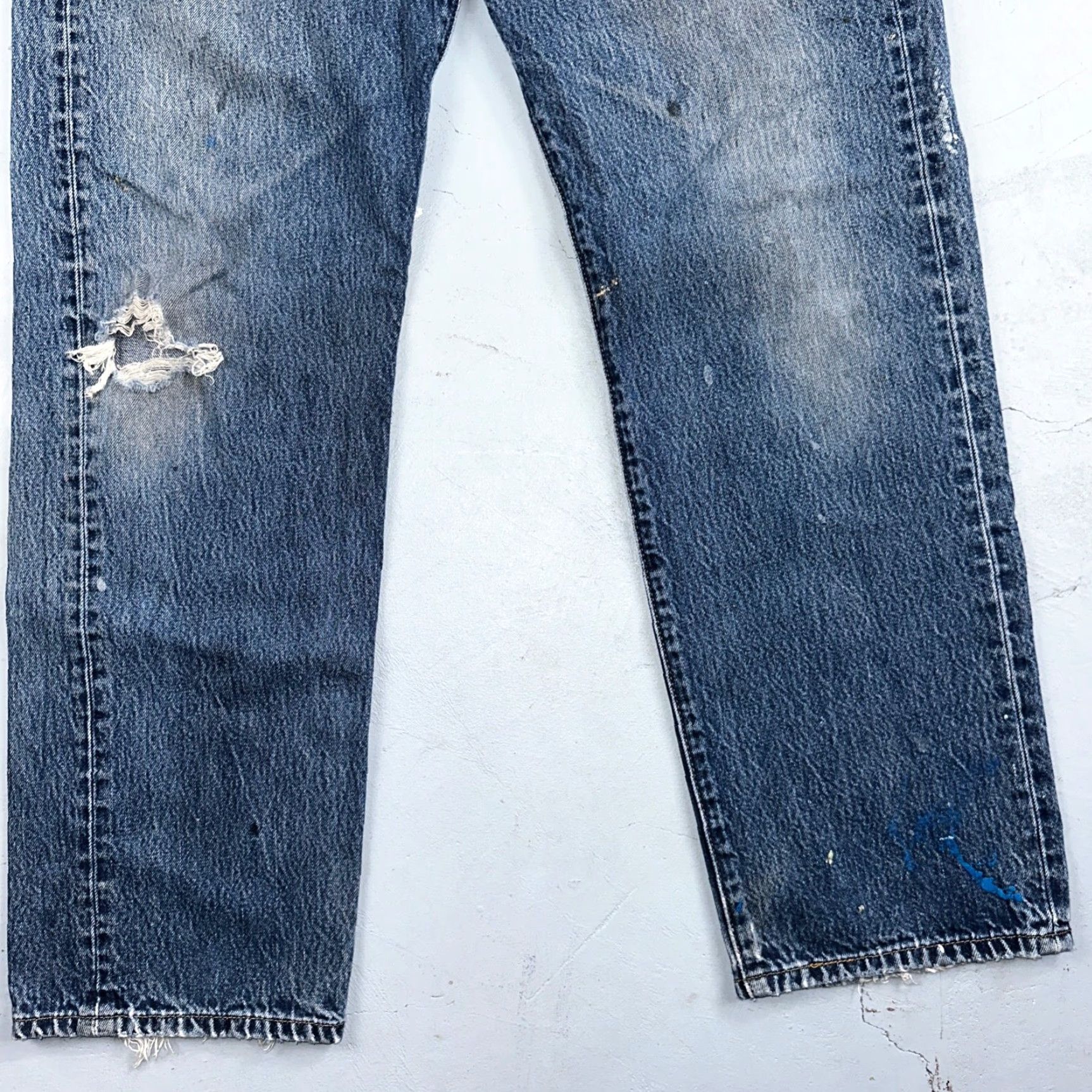 Levi's Levi's 501 Jeans Vintage 90s Mexico Straight Levi's 501 Series Men Regular 36x32 Blue Denim Cotton Size US 36 / EU 52 - 3 Thumbnail