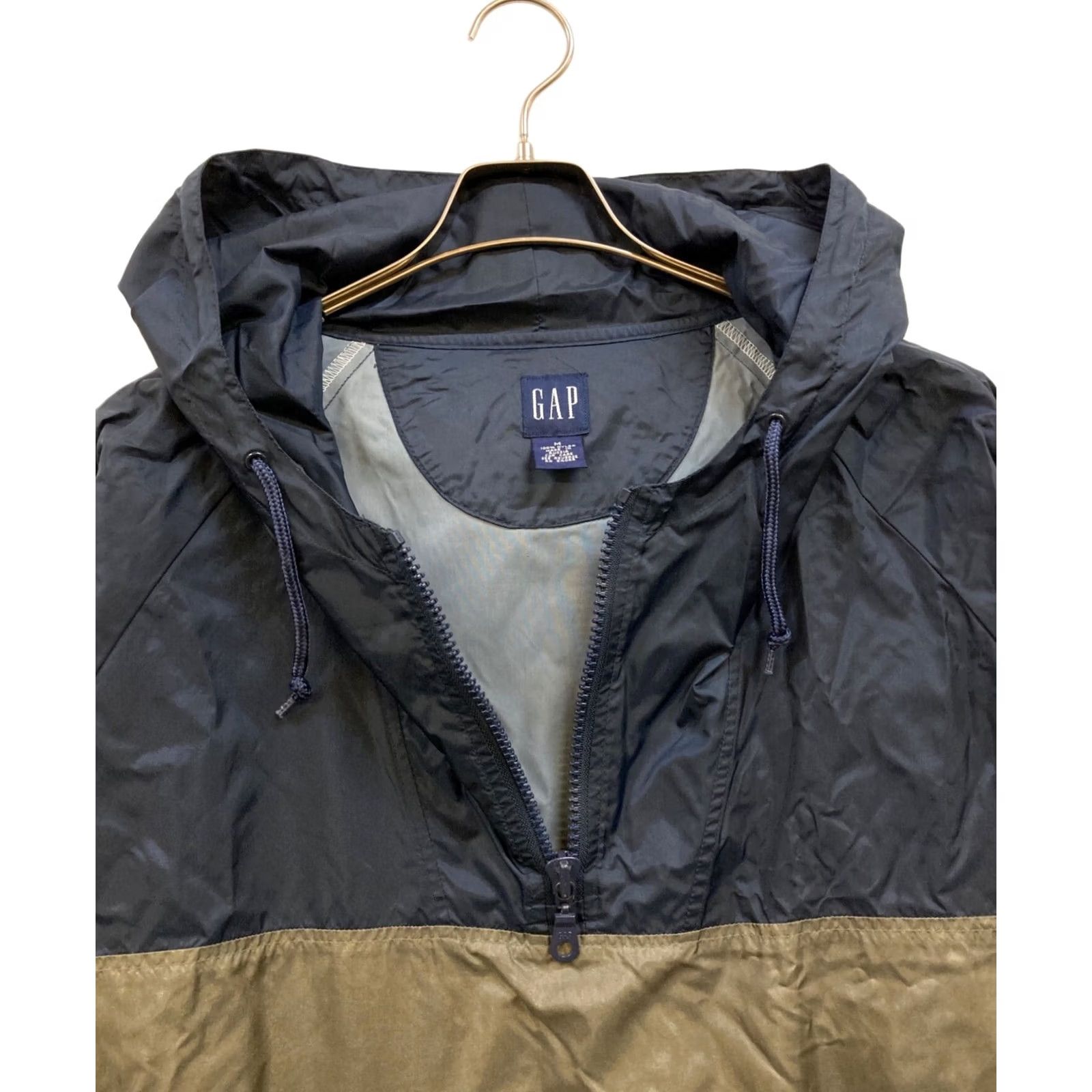 Gap OLD GAP Navy Nylon Jacket M Raglan Sleeve Jacket Men Size US M / EU 48-50 / 2 - 3 Thumbnail