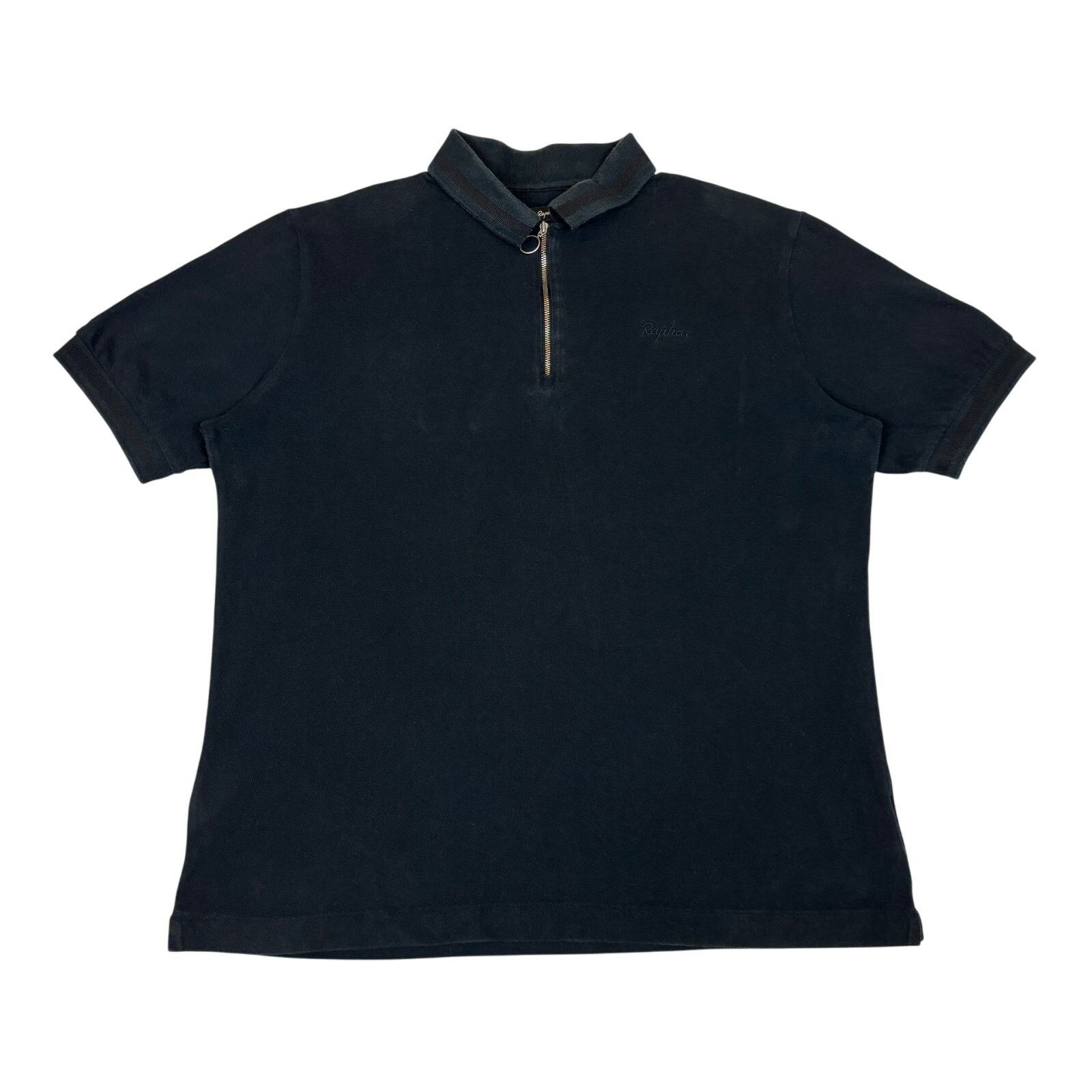 Rapha Rapha Logo Quarter Zip Polo Shirt Men's Large Black Golf Size US L / EU 52-54 / 3 - 1 Thumbnail
