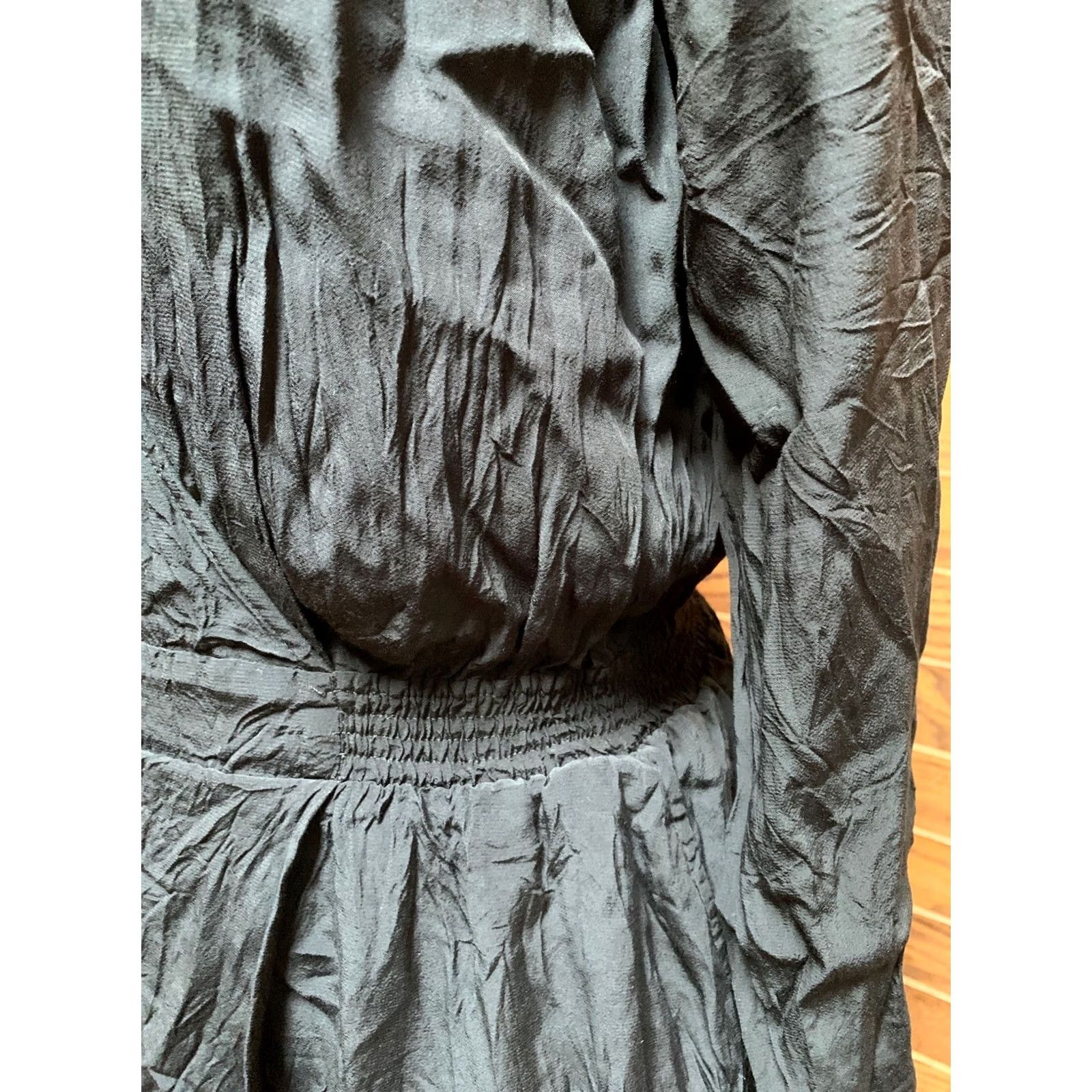 Vintage VINTAGE Wilfred Aritzia Womens Long Sleeve Surplice Neck Black Dress M Medium Casual New Size M / US 6-8 / IT 42-44 - 4 Thumbnail
