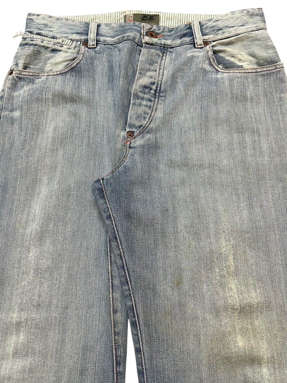 Diesel Vintage Diesel Blue Faded Wash Style Loose Jeans Size US 31 - 4 Thumbnail