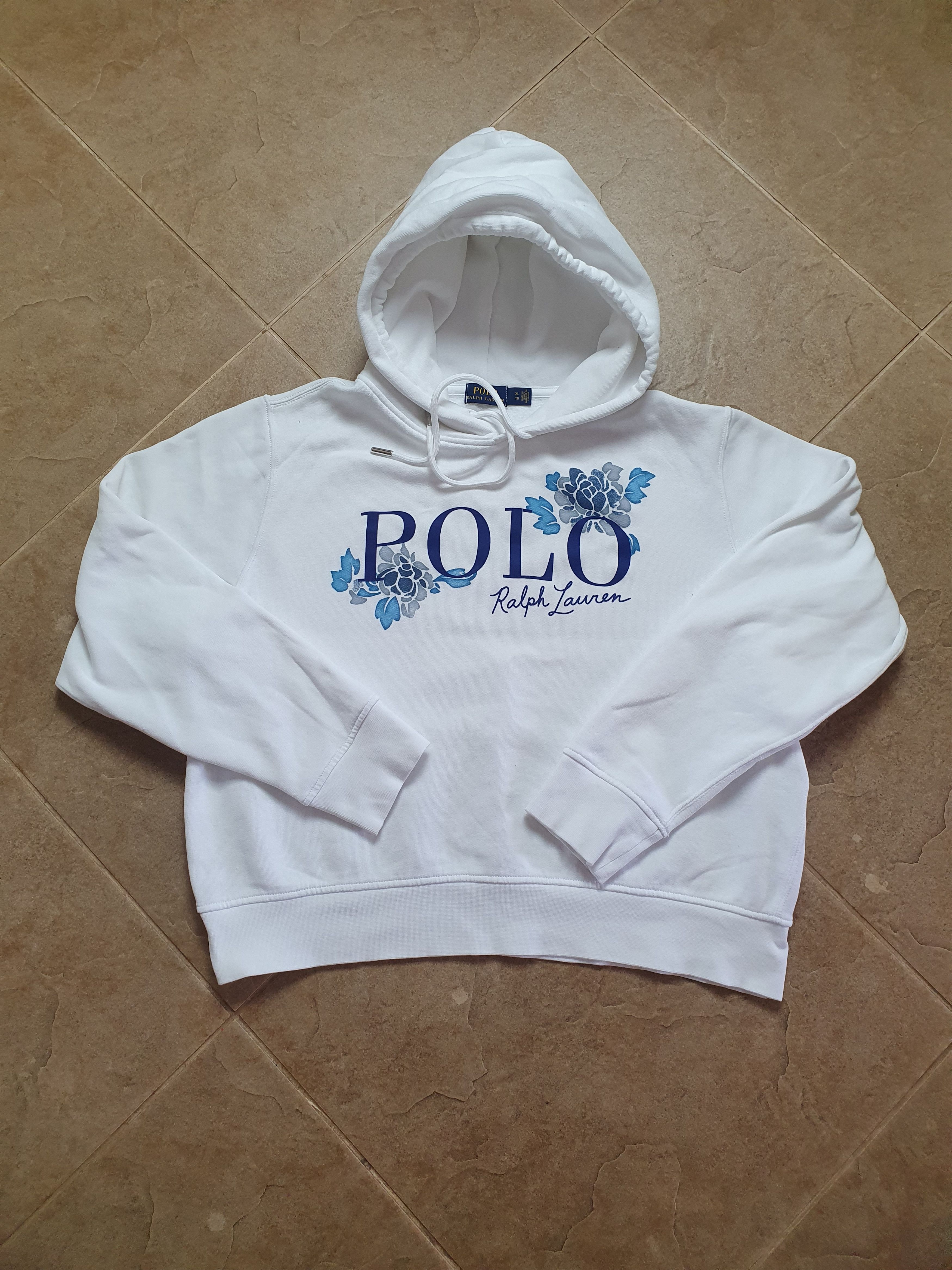 Polo Ralph Lauren Vintage White Polo Ralph Lauren Woman Big Logo Hoodie Size XL / US 12-14 / IT 48-50 - 12 Thumbnail