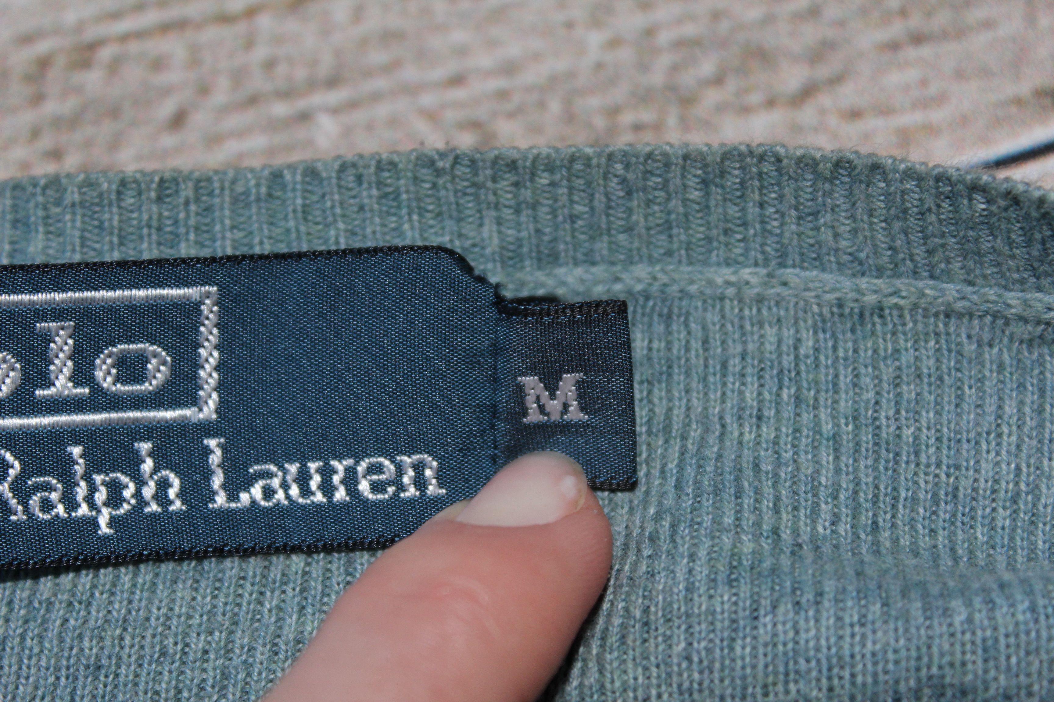 Polo Ralph Lauren Men's RALPH LAUREN V Neck Jumper Size M Size US M / EU 48-50 / 2 - 7 Thumbnail