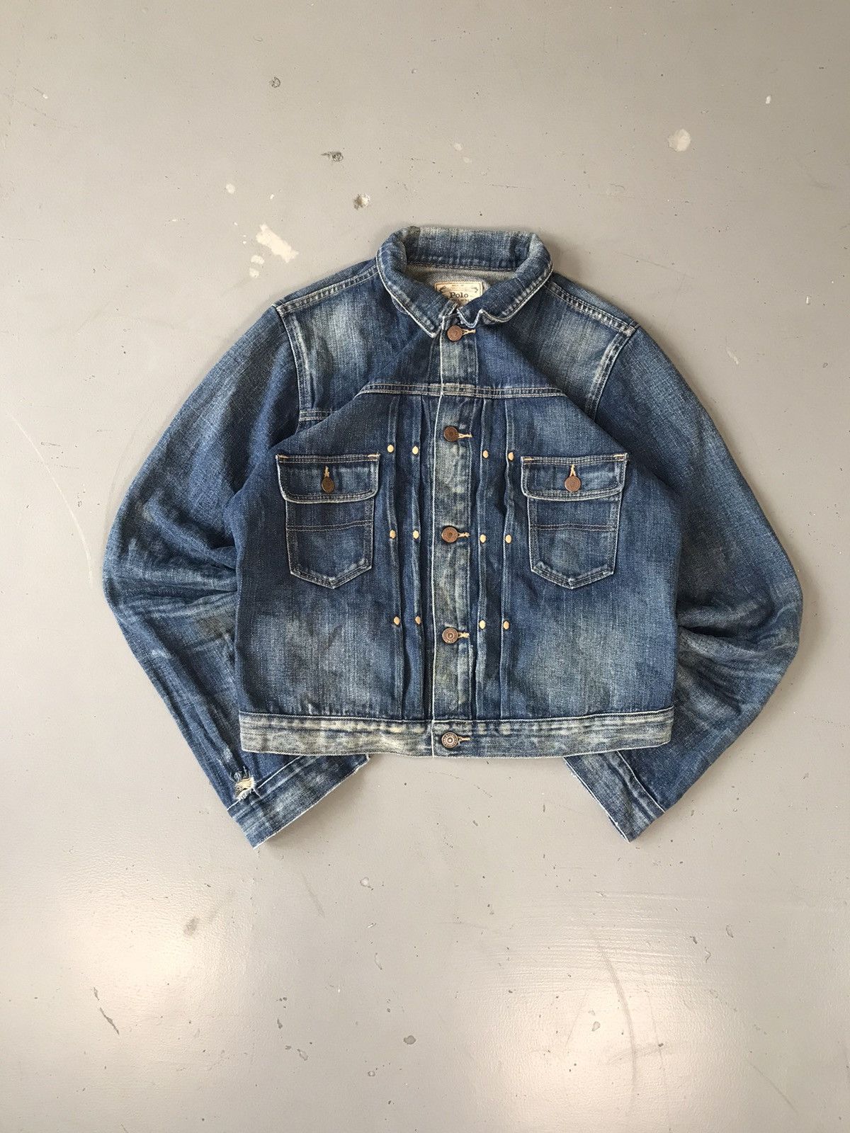 Vintage 90s polo Ralph Lauren trucker denim jacket