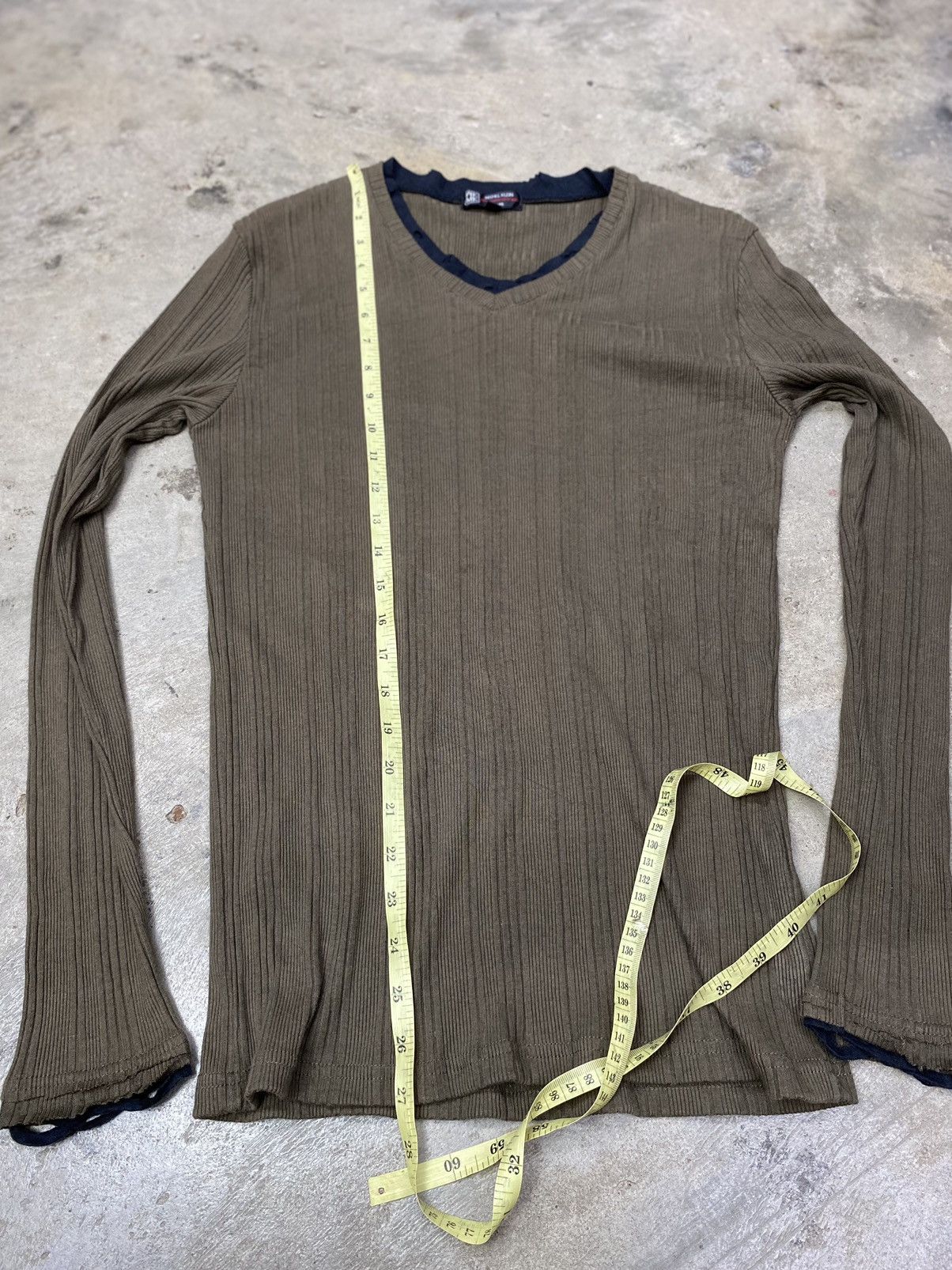 If Six Was Nine × Japanese Brand × Le Grande Bleu (L.G.B.) 2000s michel klein homme distress longsleeve Size US M / EU 48-50 / 2 - 9 Thumbnail