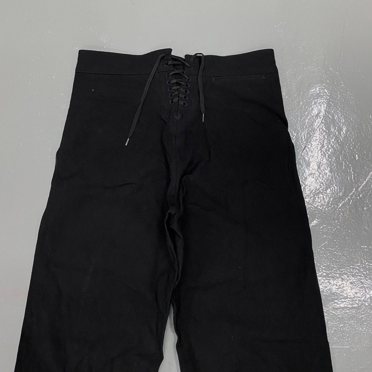 If Six Was Nine Rare Vintage Baggy Flare Laces Pants Maniac Mudmax Lgb Punk Size US 33 - 5 Thumbnail