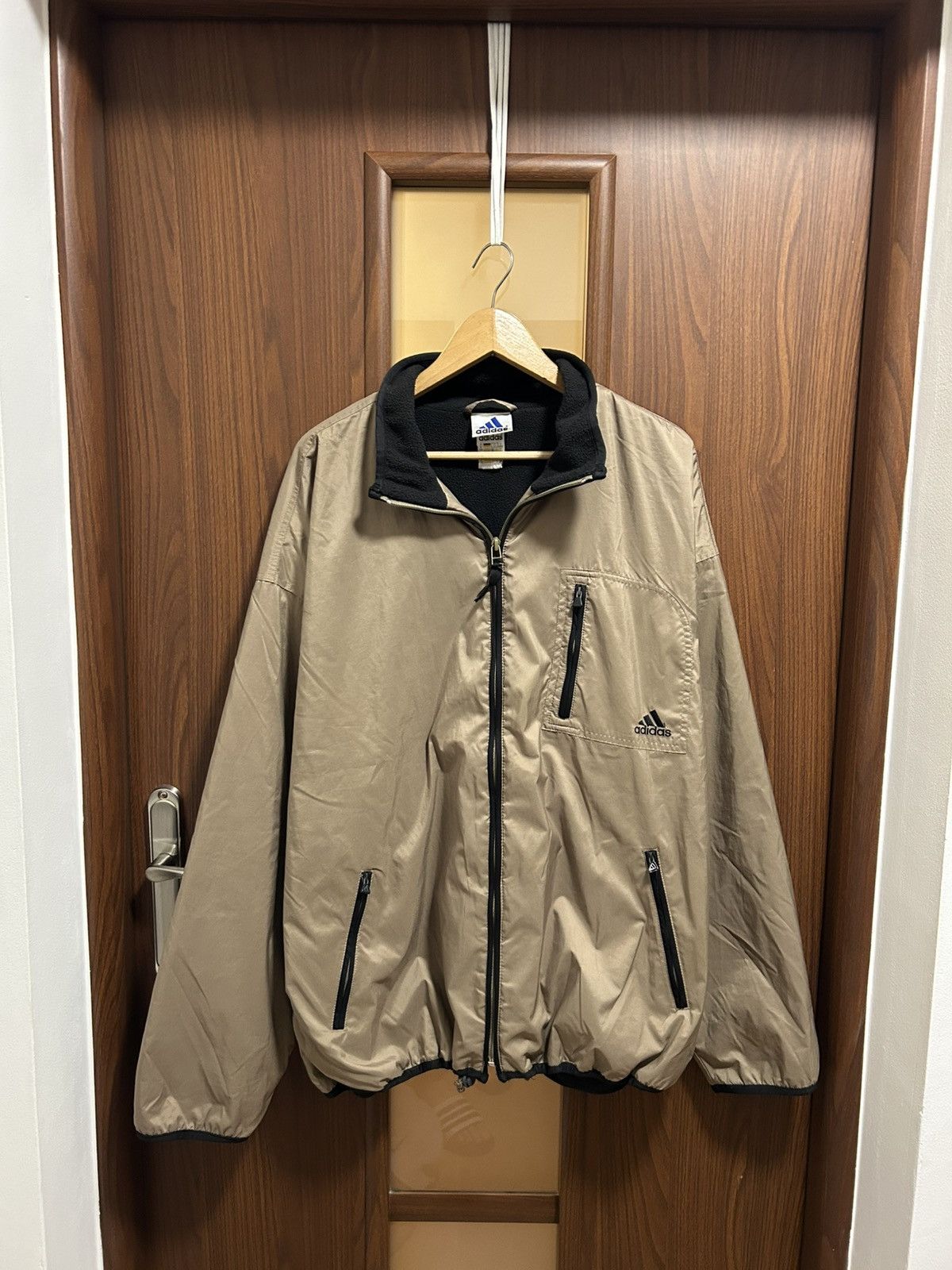 Adidas Vintage 90’s Adidas Small Logo Fleece lining Jacket retro Size US L / EU 52-54 / 3 - 1 Thumbnail