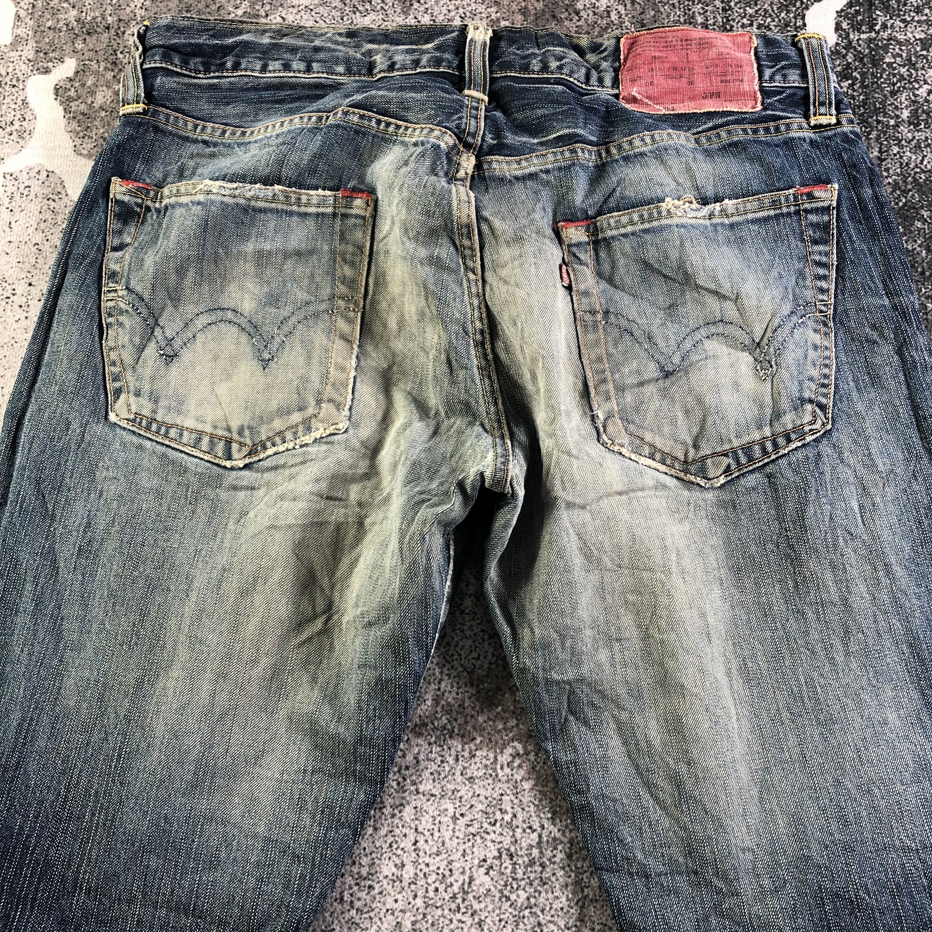 Edwin Vintage Edwin 504 Jeans Distressed Denim KJ3080 Size US 32 / EU 48 - 4 Thumbnail