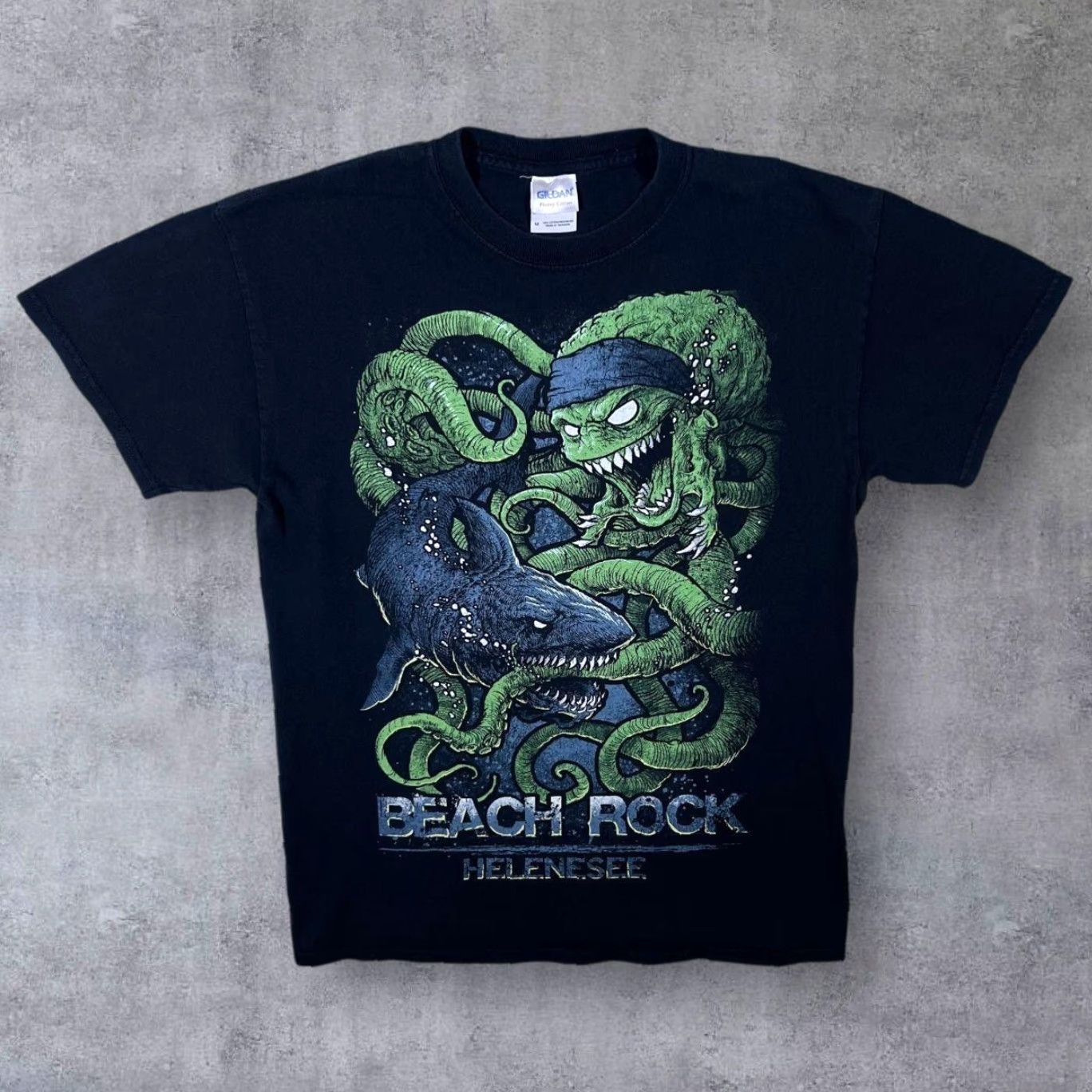 Gildan Beach Rock Festival Heavy Metal Hard Rock Music Band Lineup Black T-Shirt Medium Mens Size US M / EU 48-50 / 2 - 2 Thumbnail