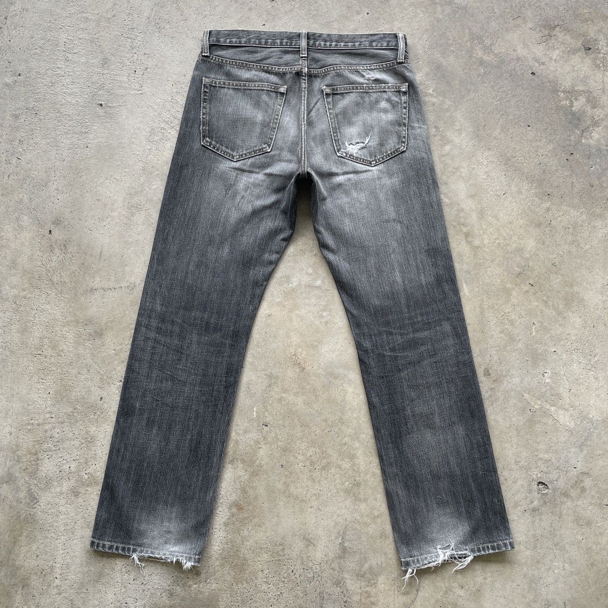 Japanese Brand W32x29.5💥 Vintage Japanese Black Faded Jeans Denim Pants Size US 32 / EU 48 - 11 Thumbnail