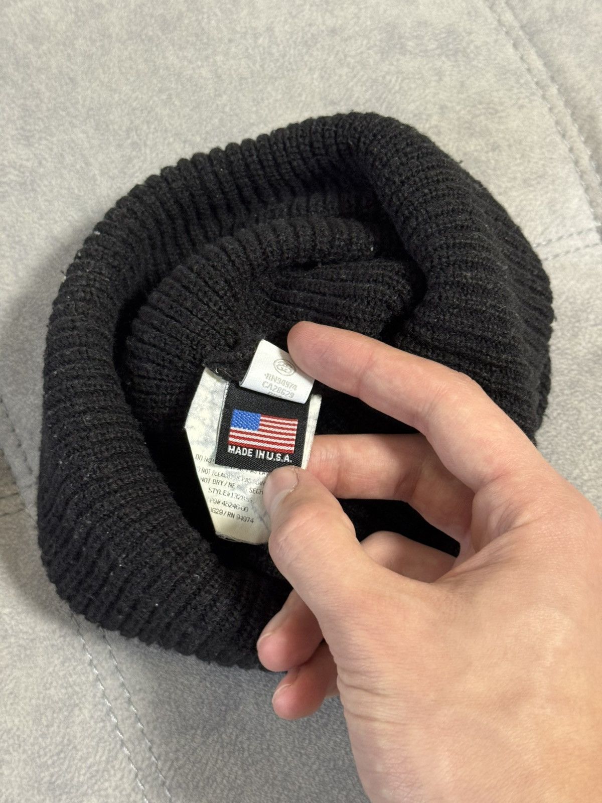 Stussy Vintage STUSSY USA Black Knit Hat Skate Size ONE SIZE - 8 Thumbnail