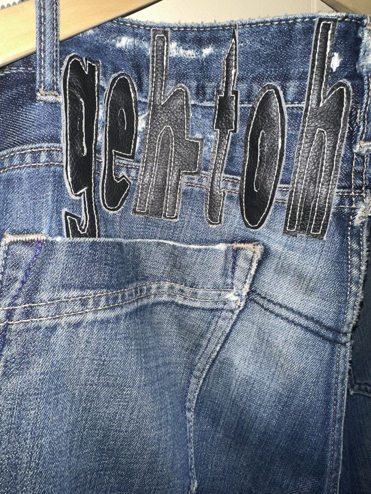Ghetto Rodeo Ghetto Friends Vintage Volcom Custom Distressed Denim Size US 33 - 5 Thumbnail