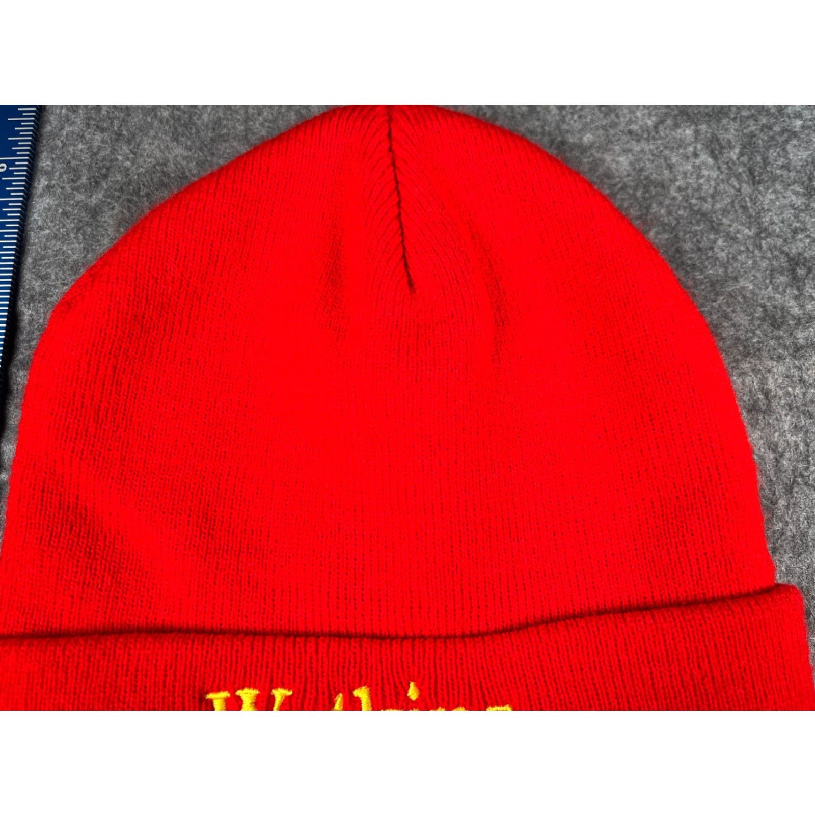 Vintage Watkins Realty Beanie Toque Beanie Adult One Size Red Knit Embroidered 100% Acrylic Hat/Cap Mens One Size Red Knit Beanie Size ONE SIZE - 3 Thumbnail